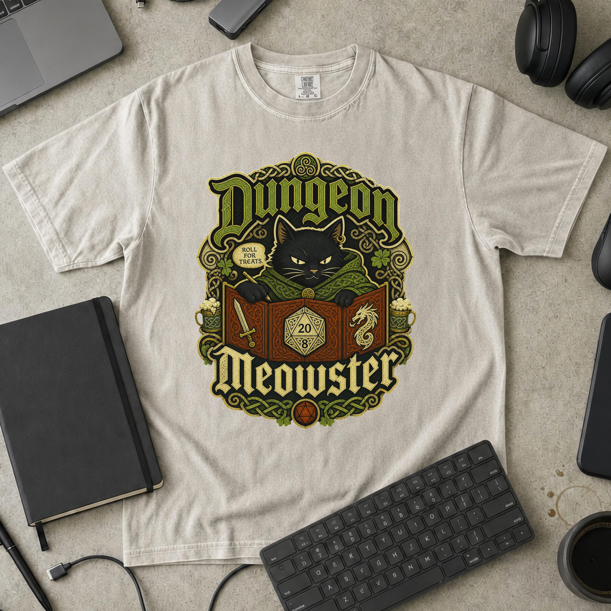 Nerd Collection Artwork T030 Premium Shirt - Ivory mockup