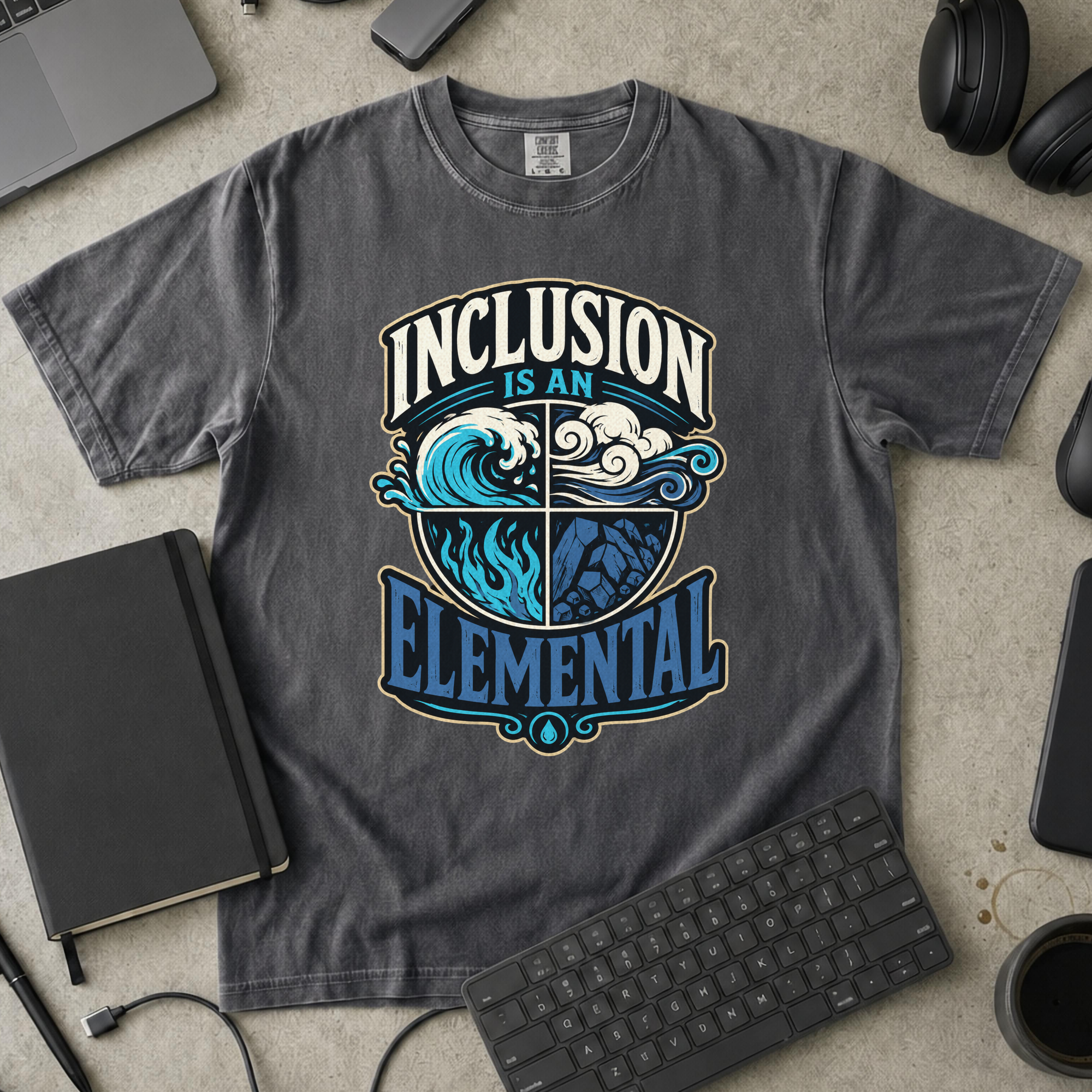 Nerd Collection Artwork T031 Premium Shirt - Pepper mockup