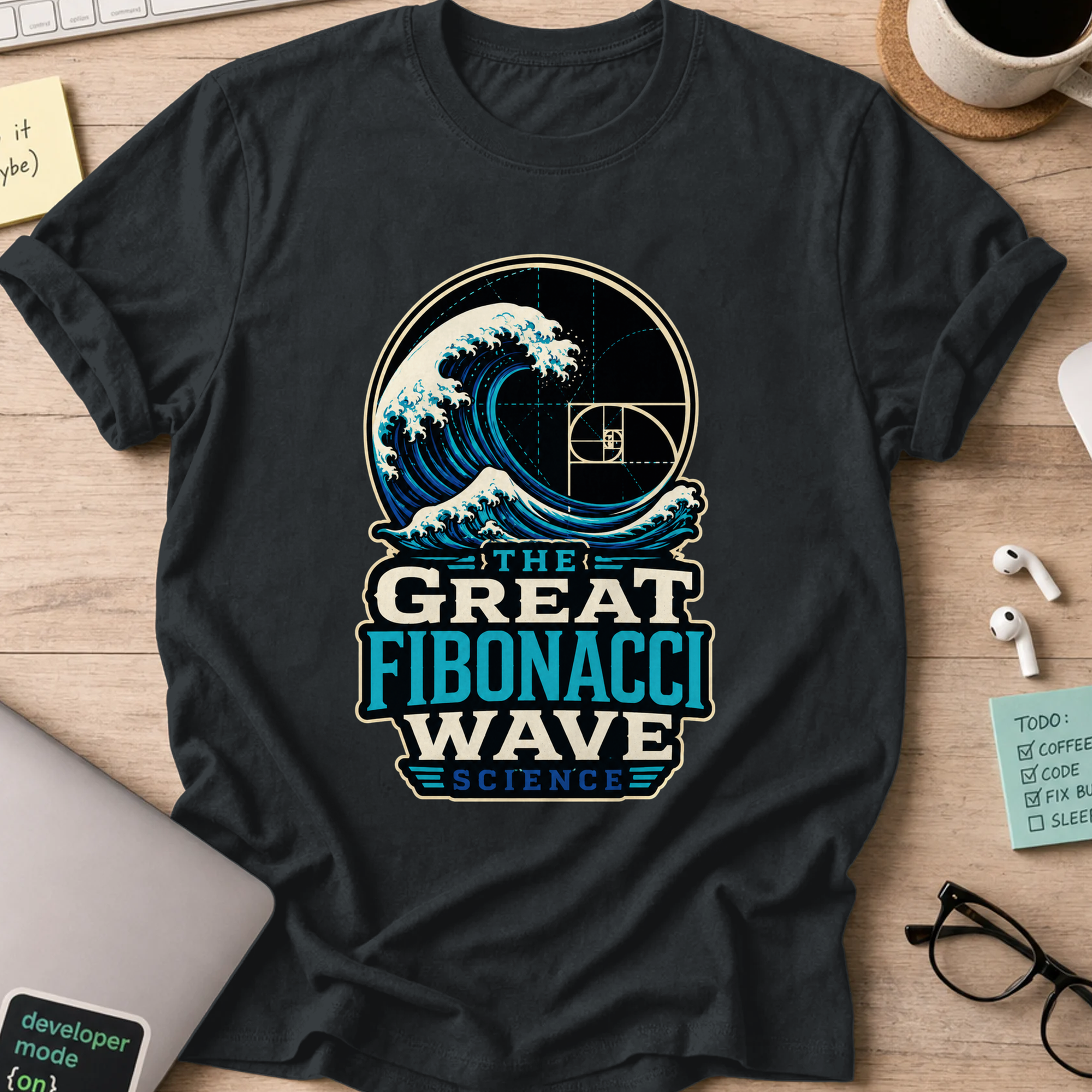 Nerd Collection Artwork T039 Shirt - Black mockup
