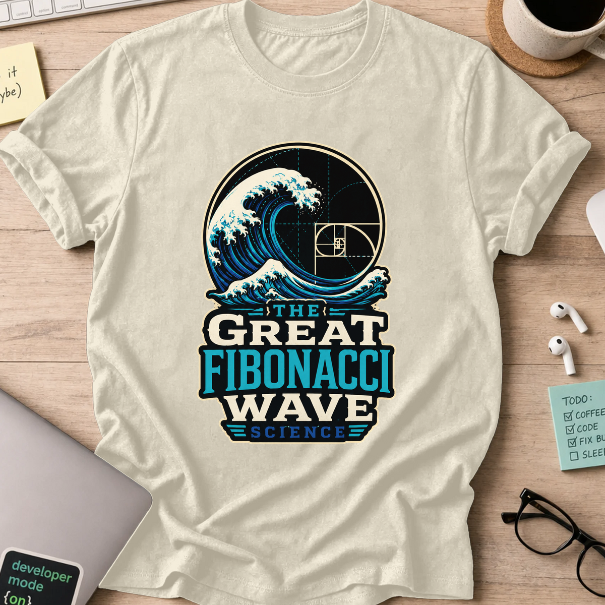 Nerd Collection Artwork T039 Shirt - Natural mockup