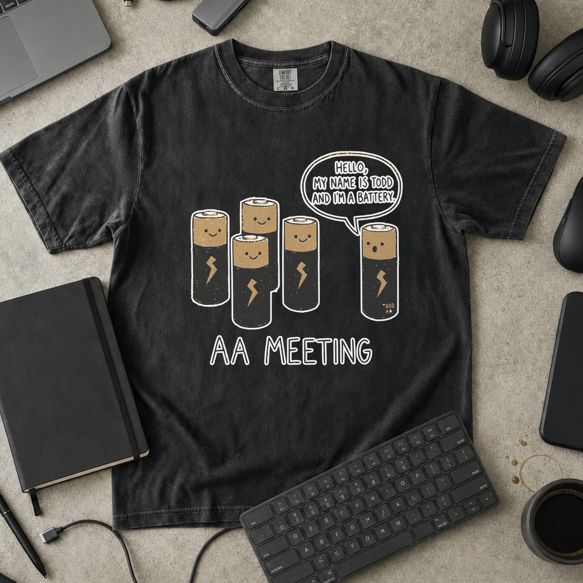 Nerd Collection Artwork T040 Premium Shirt - Black mockup
