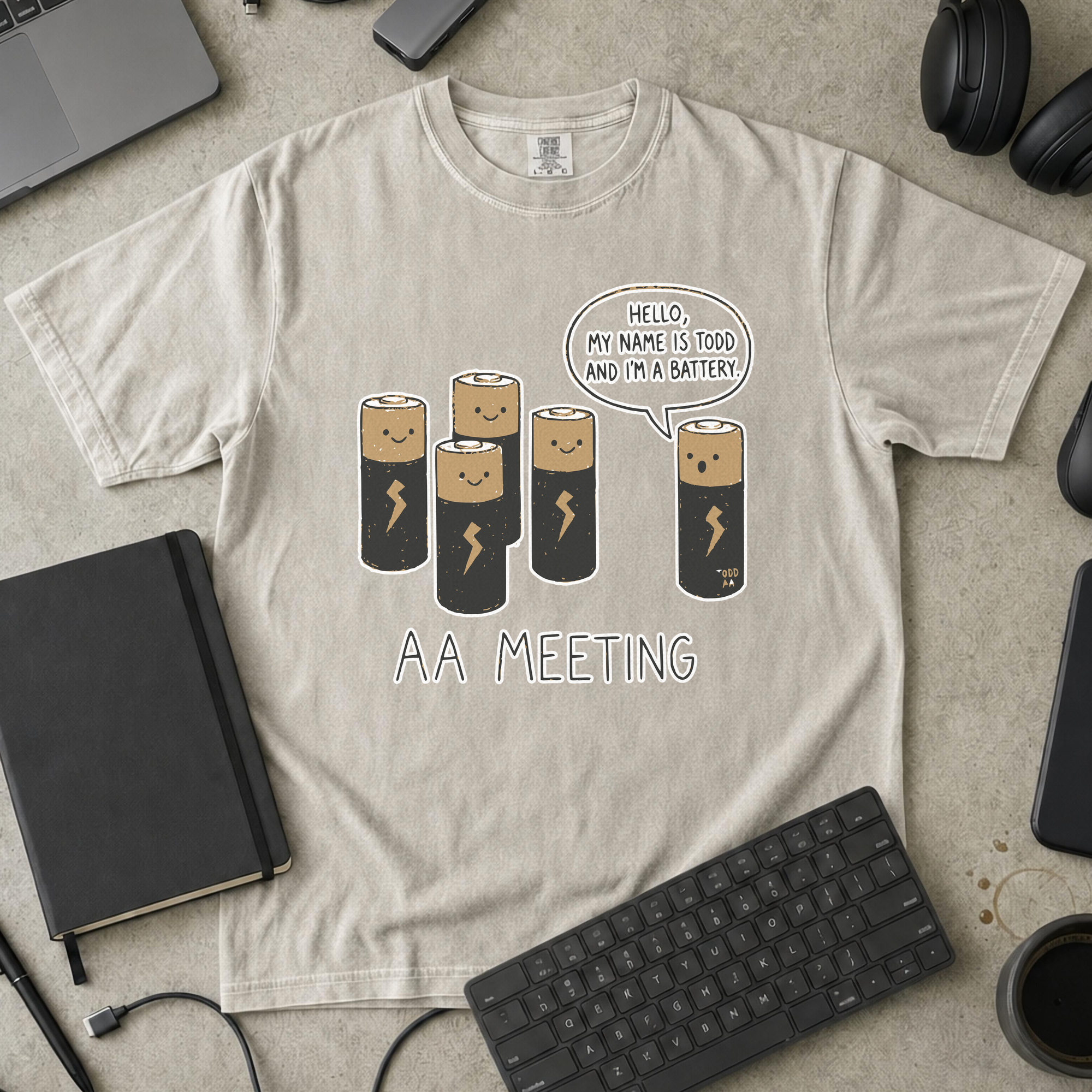Nerd Collection Artwork T040 Premium Shirt - Ivory mockup