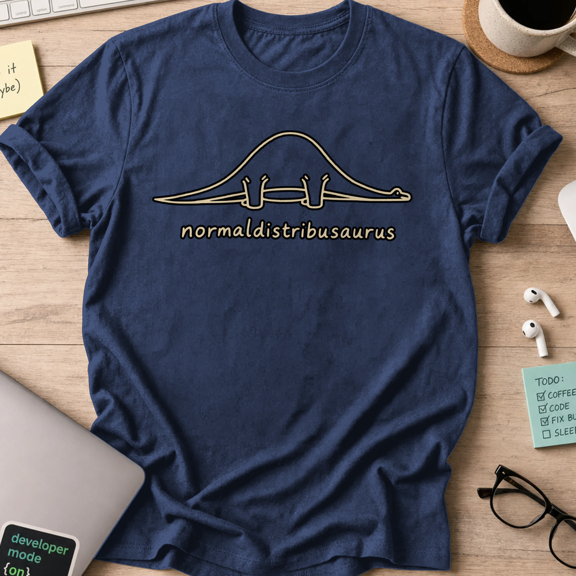Nerd Collection Artwork T041 Shirt - Navy mockup