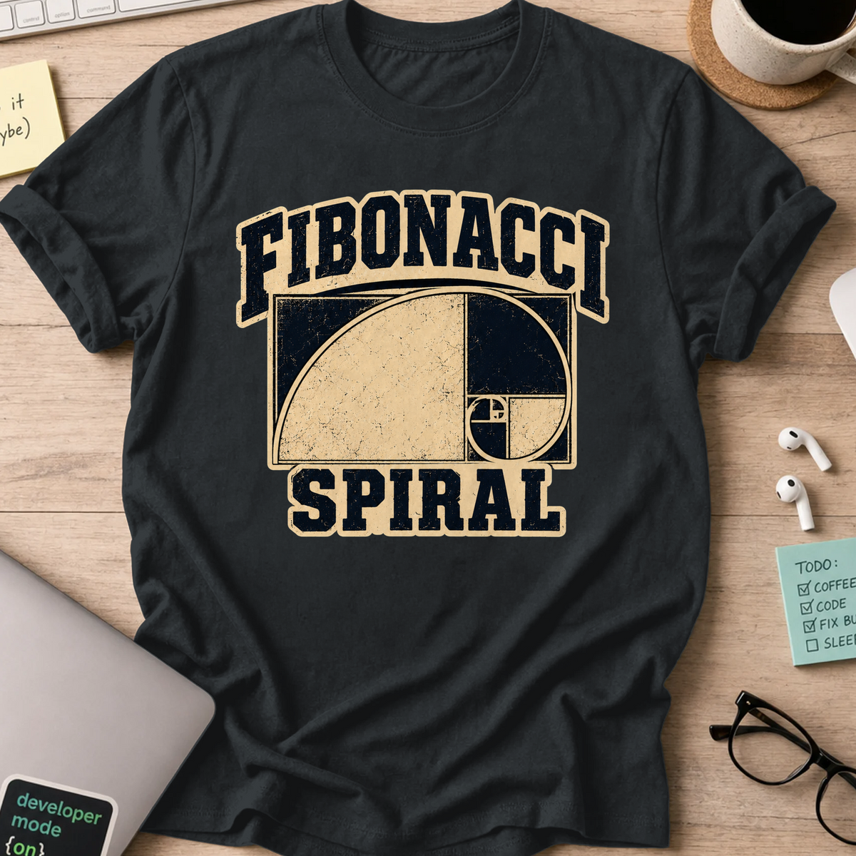 Nerd Collection Artwork T042 Shirt - Black mockup