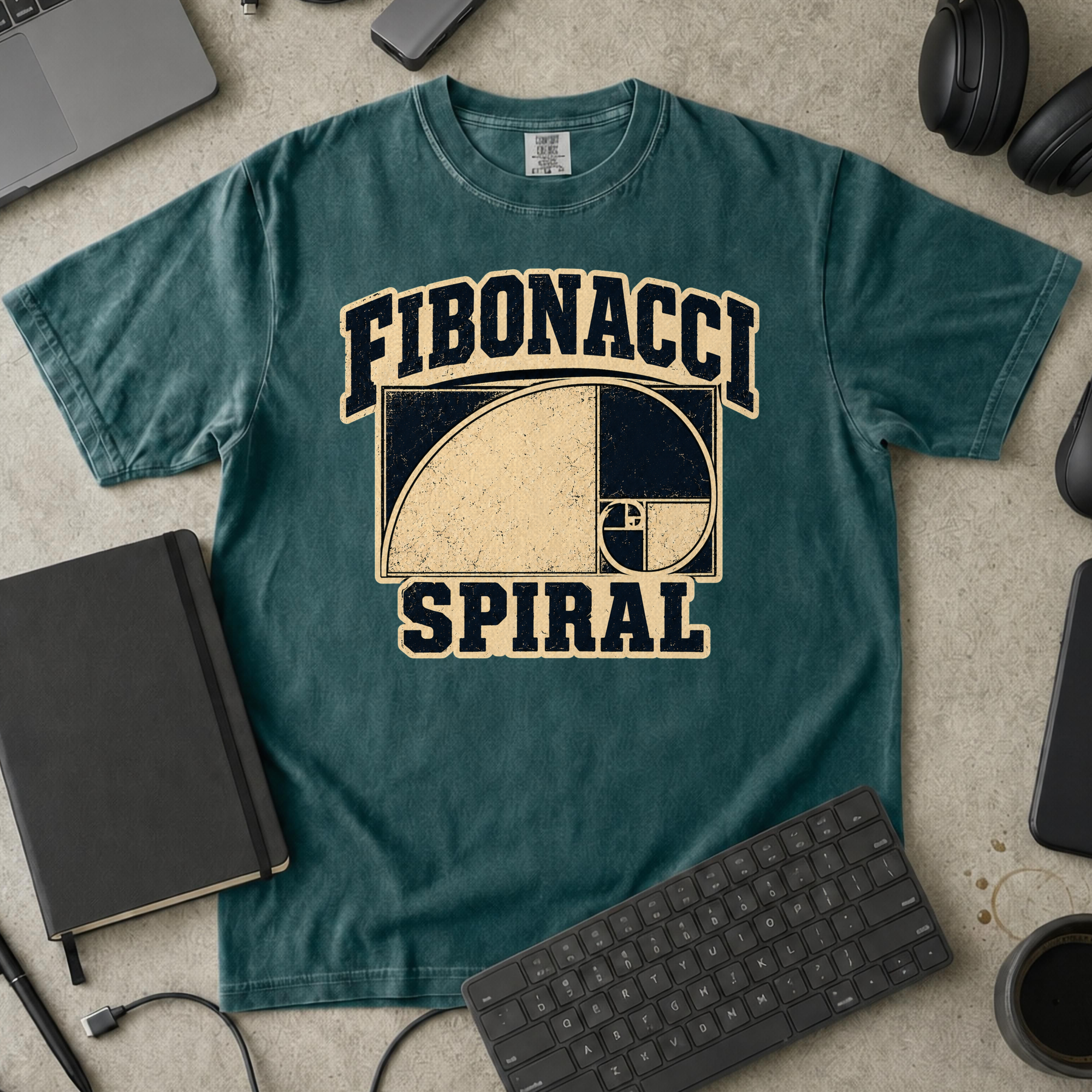 Nerd Collection Artwork T042 Premium Shirt - Blue Spruce mockup