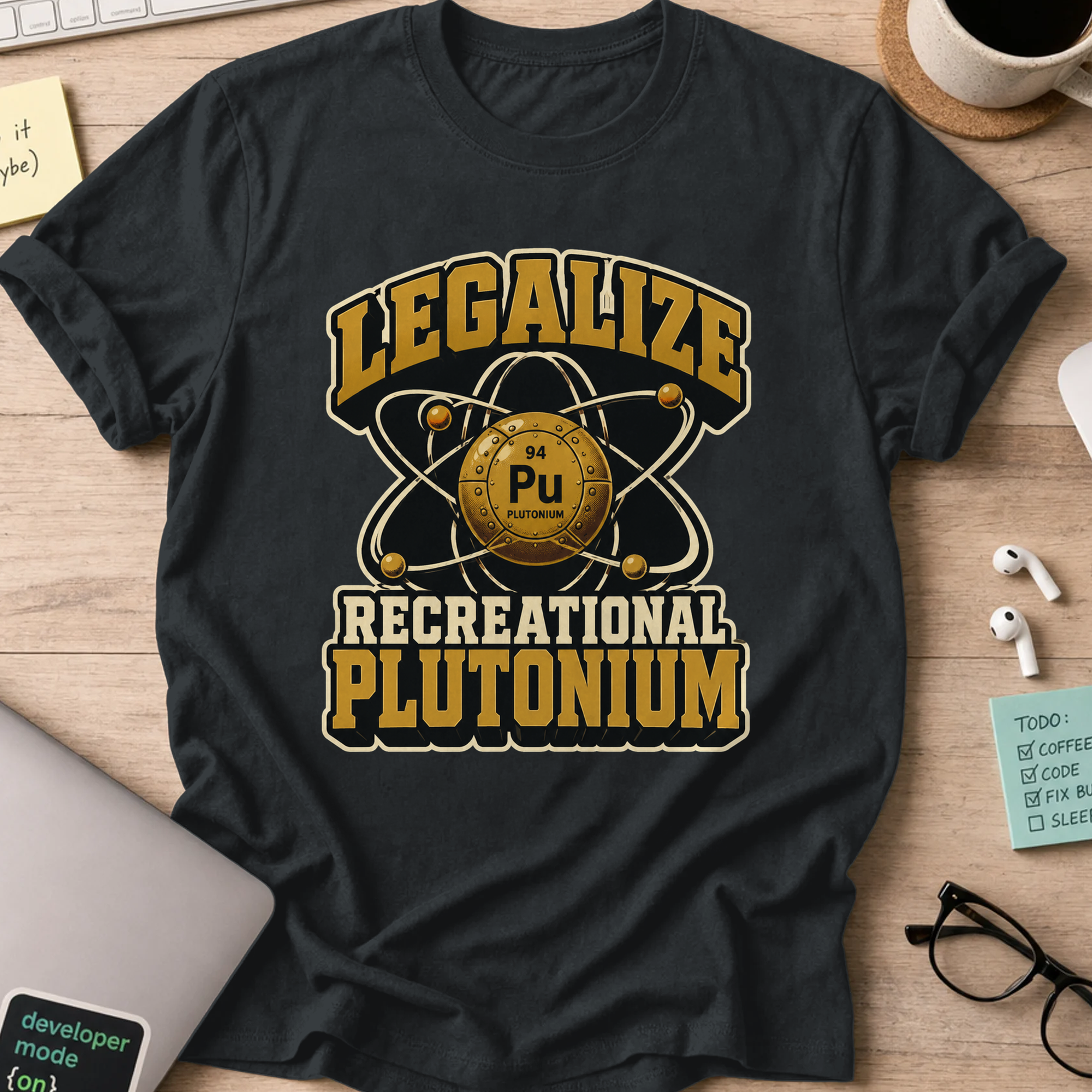 Nerd Collection Artwork T043 Shirt - Black mockup