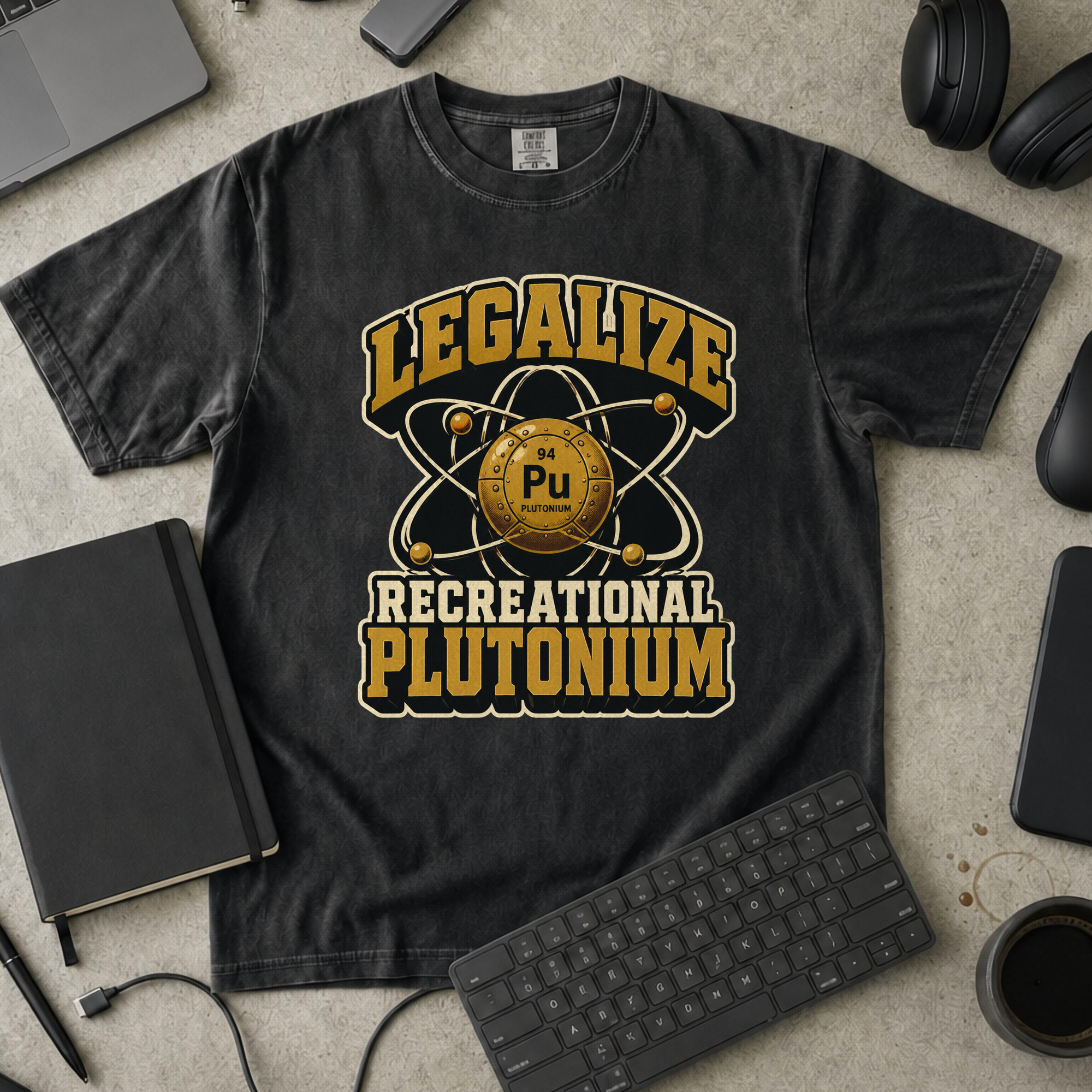 Nerd Collection Artwork T043 Premium Shirt - Black mockup