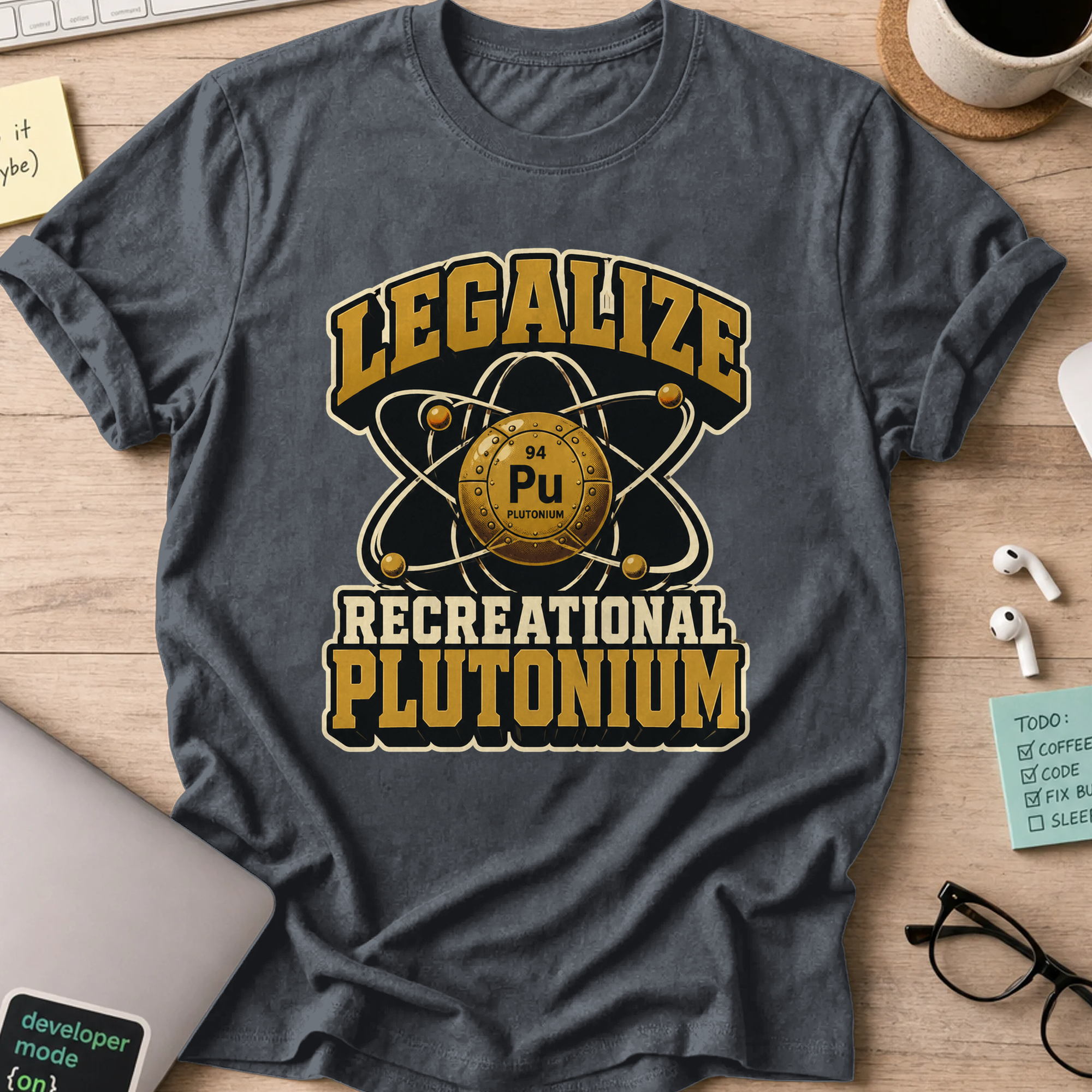 Nerd Collection Artwork T043 Shirt - Dark Heather mockup