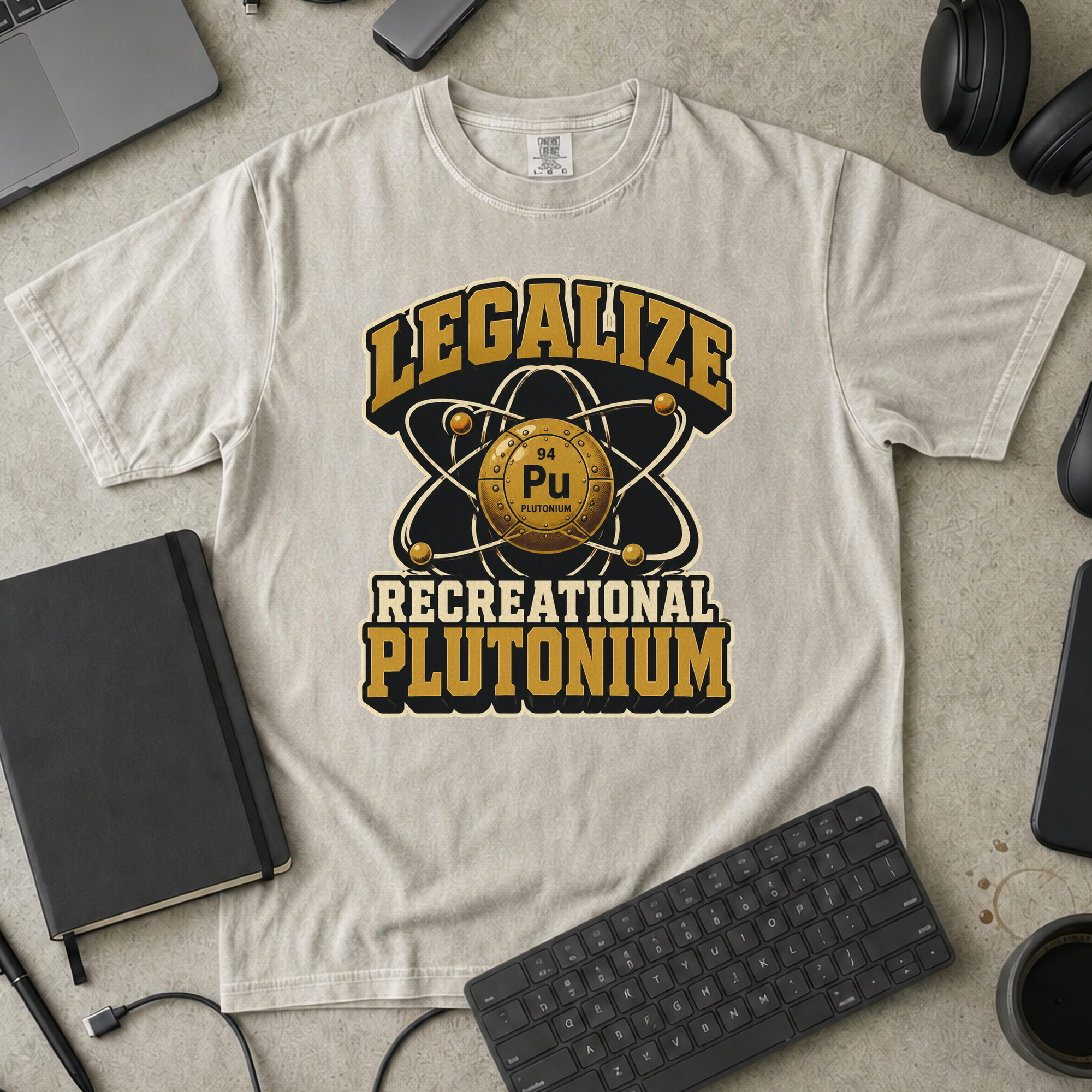Nerd Collection Artwork T043 Premium Shirt - Ivory mockup