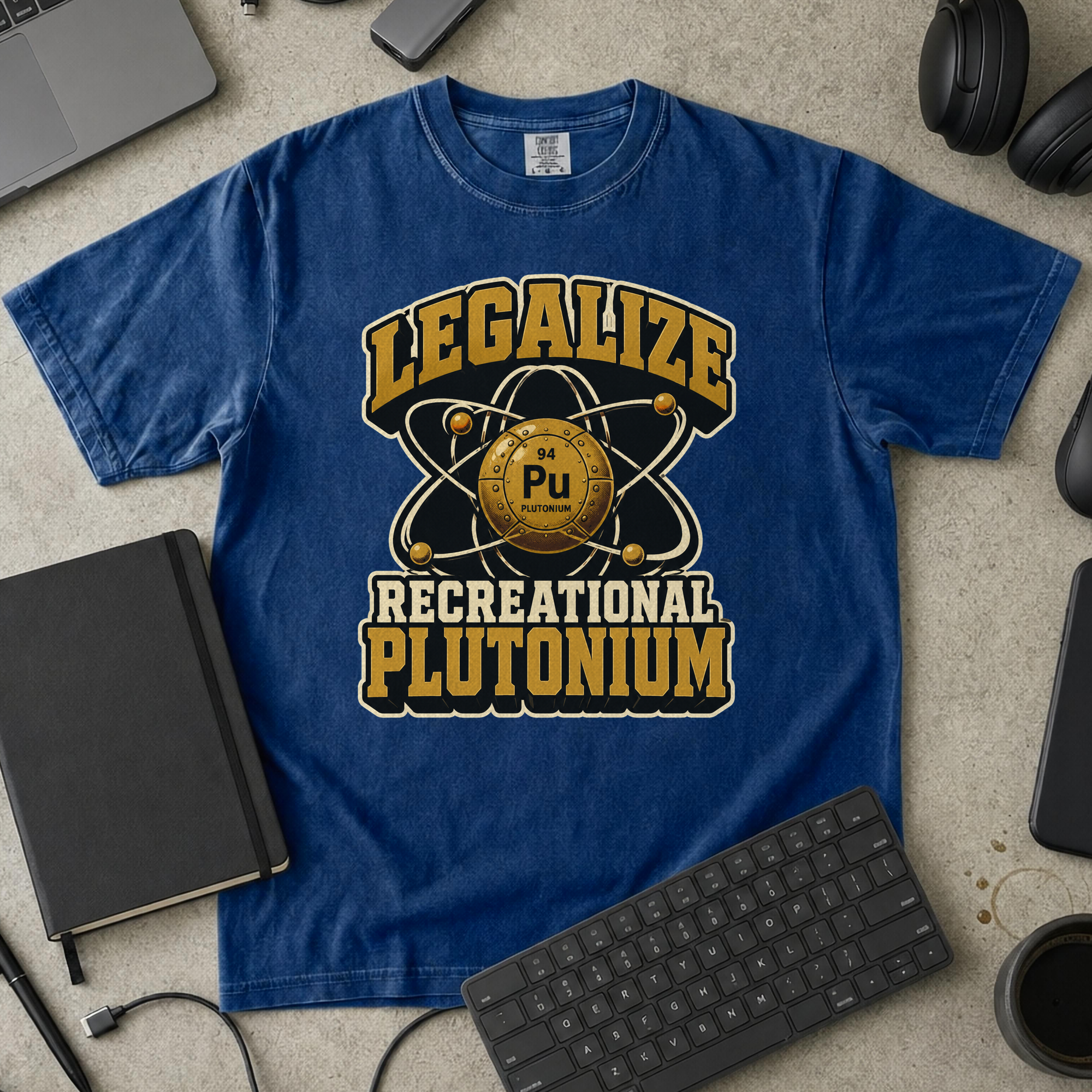 Nerd Collection Artwork T043 Premium Shirt - True Navy mockup