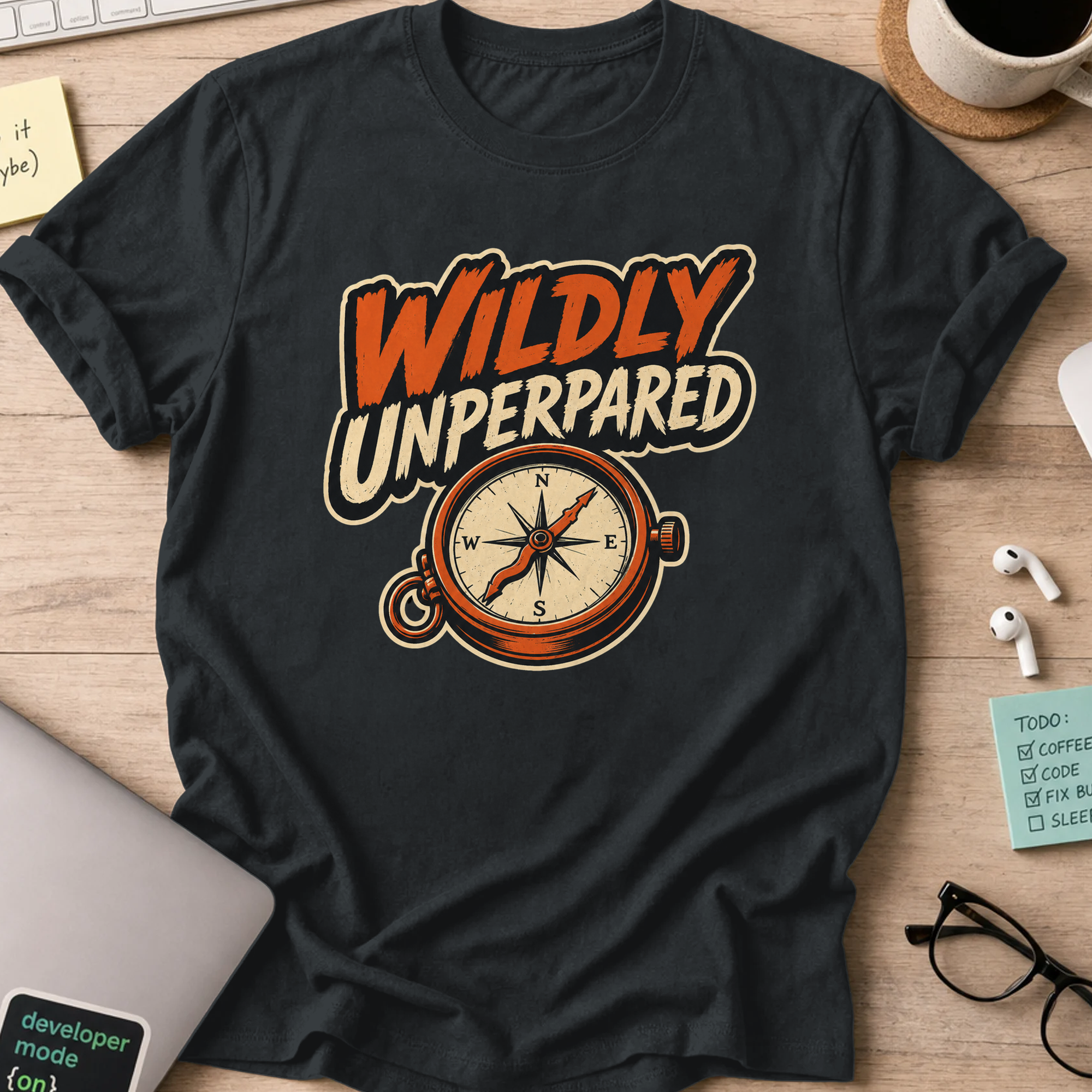 Nerd Collection Artwork T044 Shirt - Black mockup