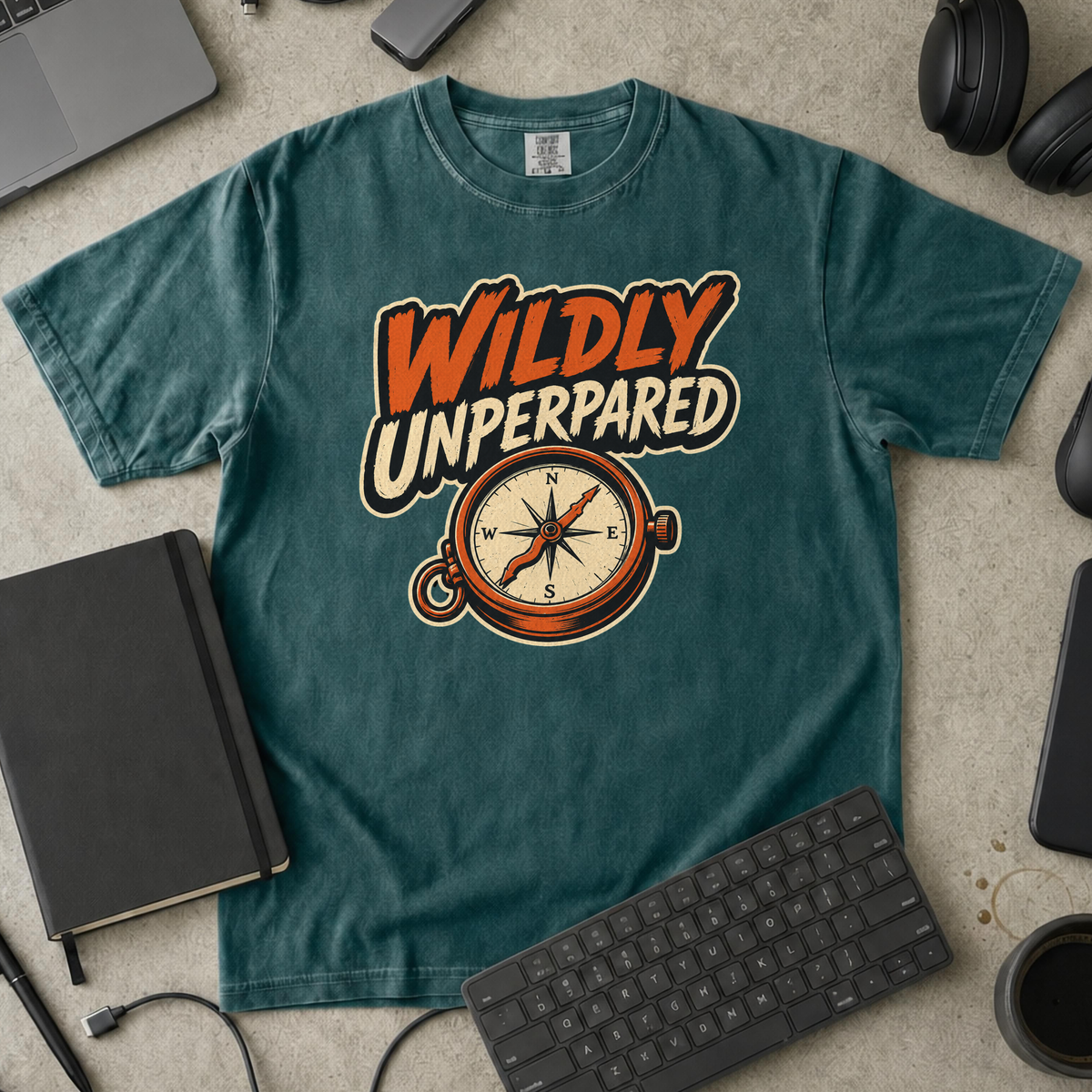 Nerd Collection Artwork T044 Premium Shirt - Blue Spruce mockup