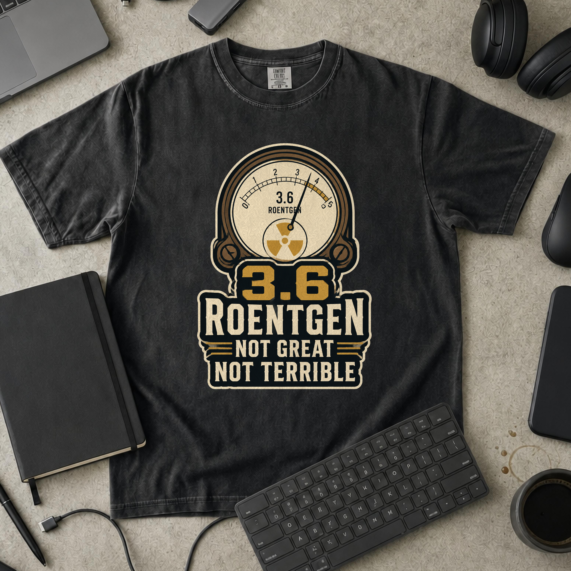 Nerd Collection Artwork T045 Premium Shirt - Black mockup