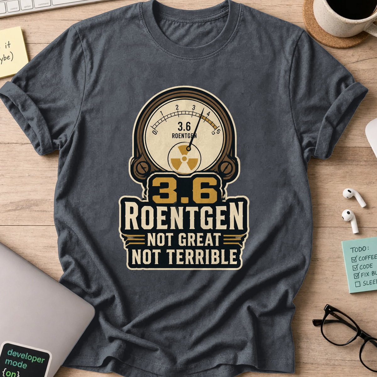 Nerd Collection Artwork T045 Shirt - Dark Heather mockup