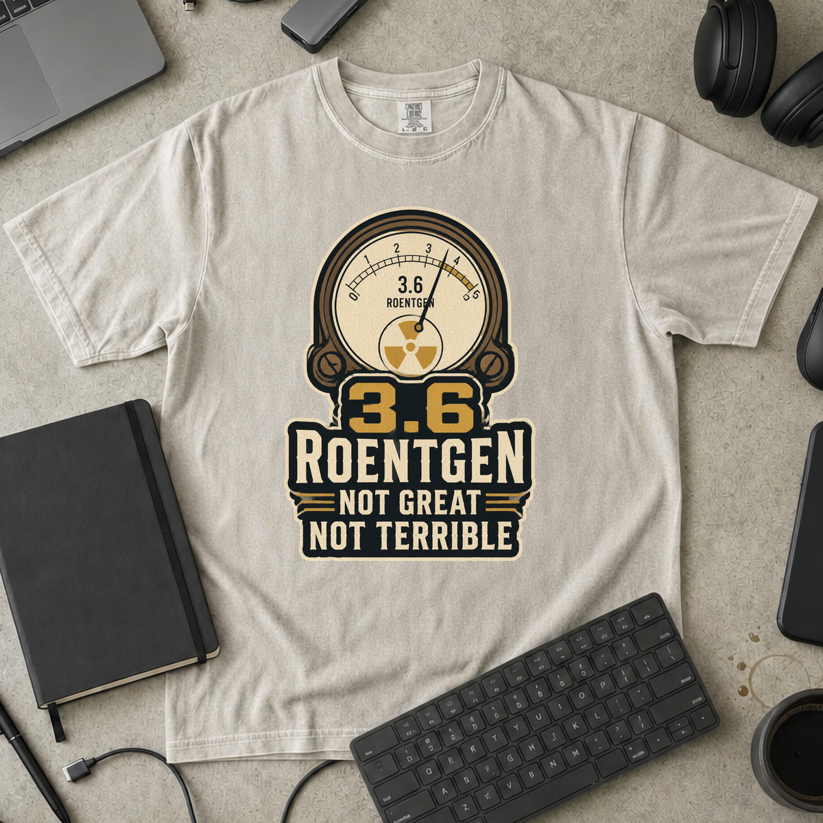 Nerd Collection Artwork T045 Premium Shirt - Ivory mockup