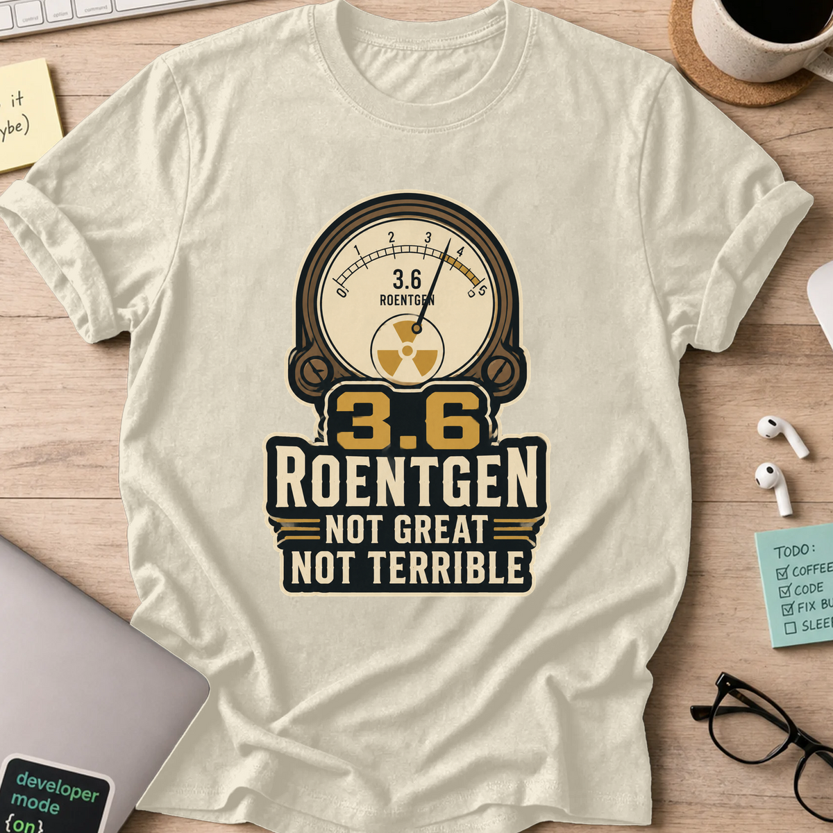 Nerd Collection Artwork T045 Shirt - Natural mockup