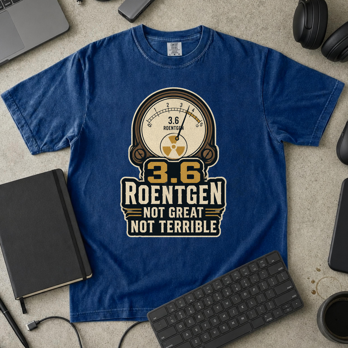 Nerd Collection Artwork T045 Premium Shirt - True Navy mockup