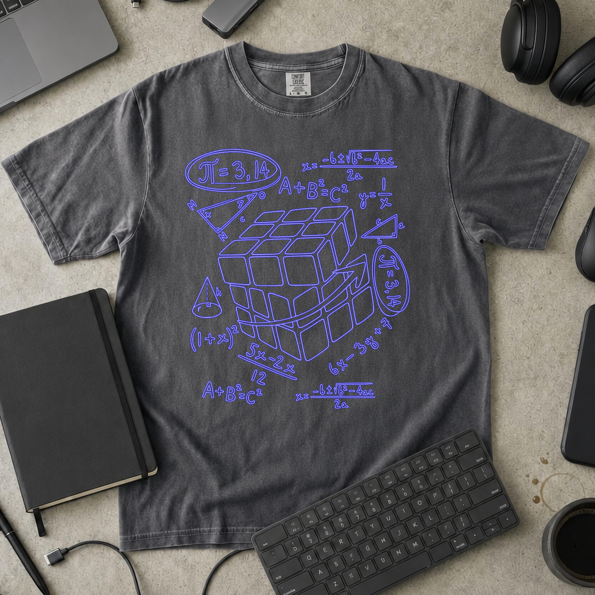 Nerd Collection Artwork T046 Premium Shirt - Pepper mockup