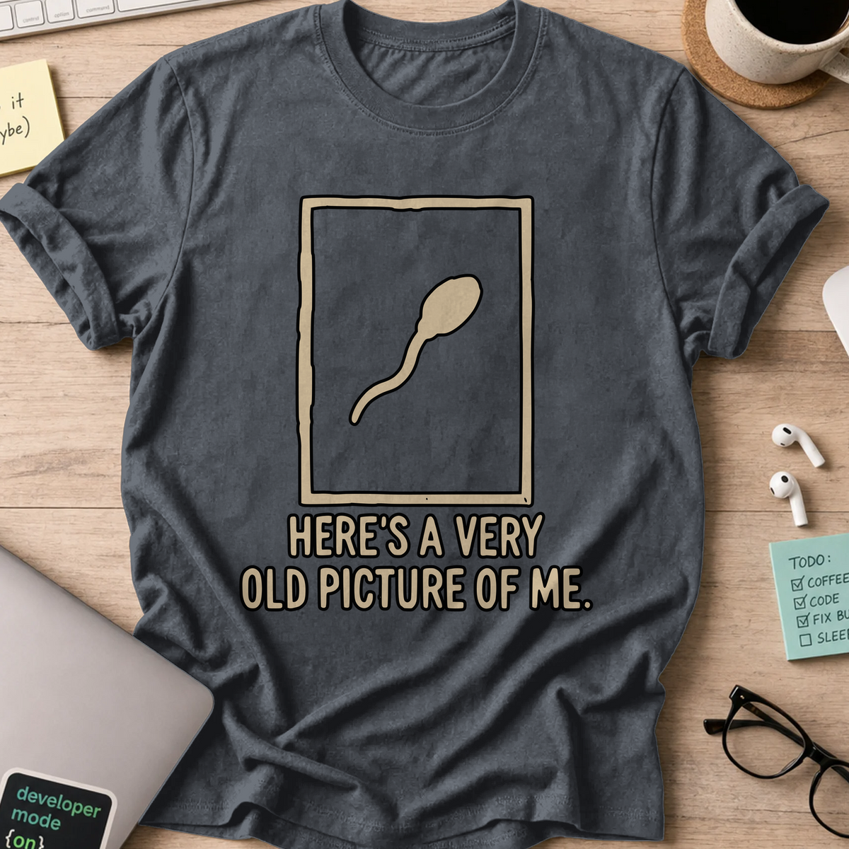 Nerd Collection Artwork T048 Shirt - Dark Heather mockup