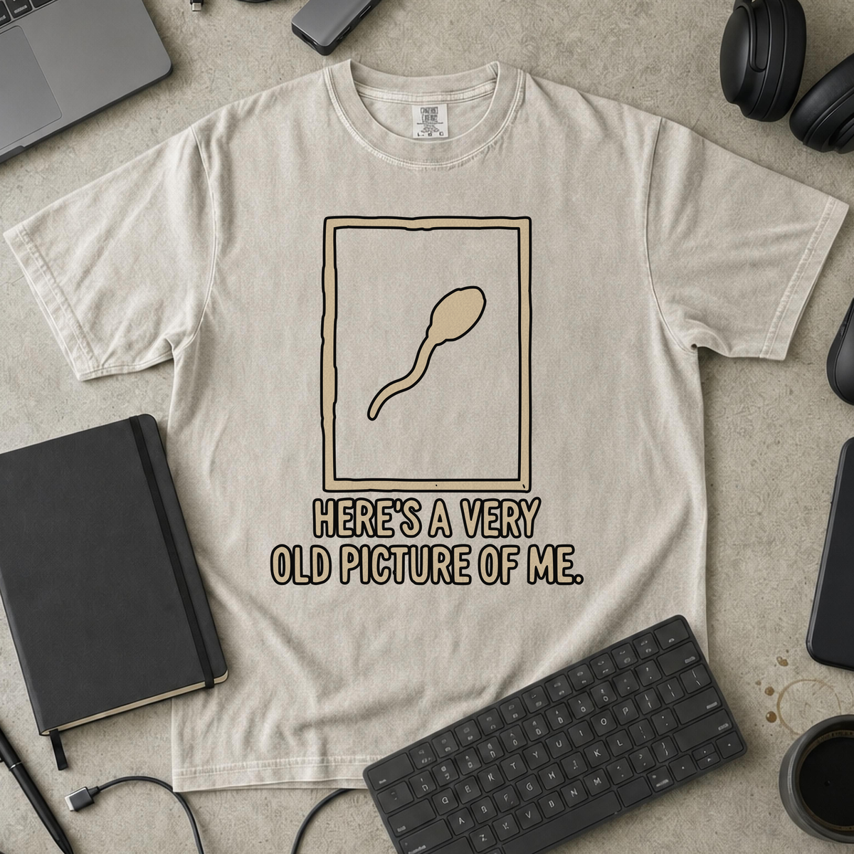 Nerd Collection Artwork T048 Premium Shirt - Ivory mockup