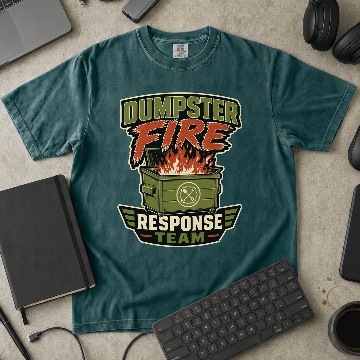 Nerd Collection Artwork T049 Premium Shirt - Blue Spruce mockup