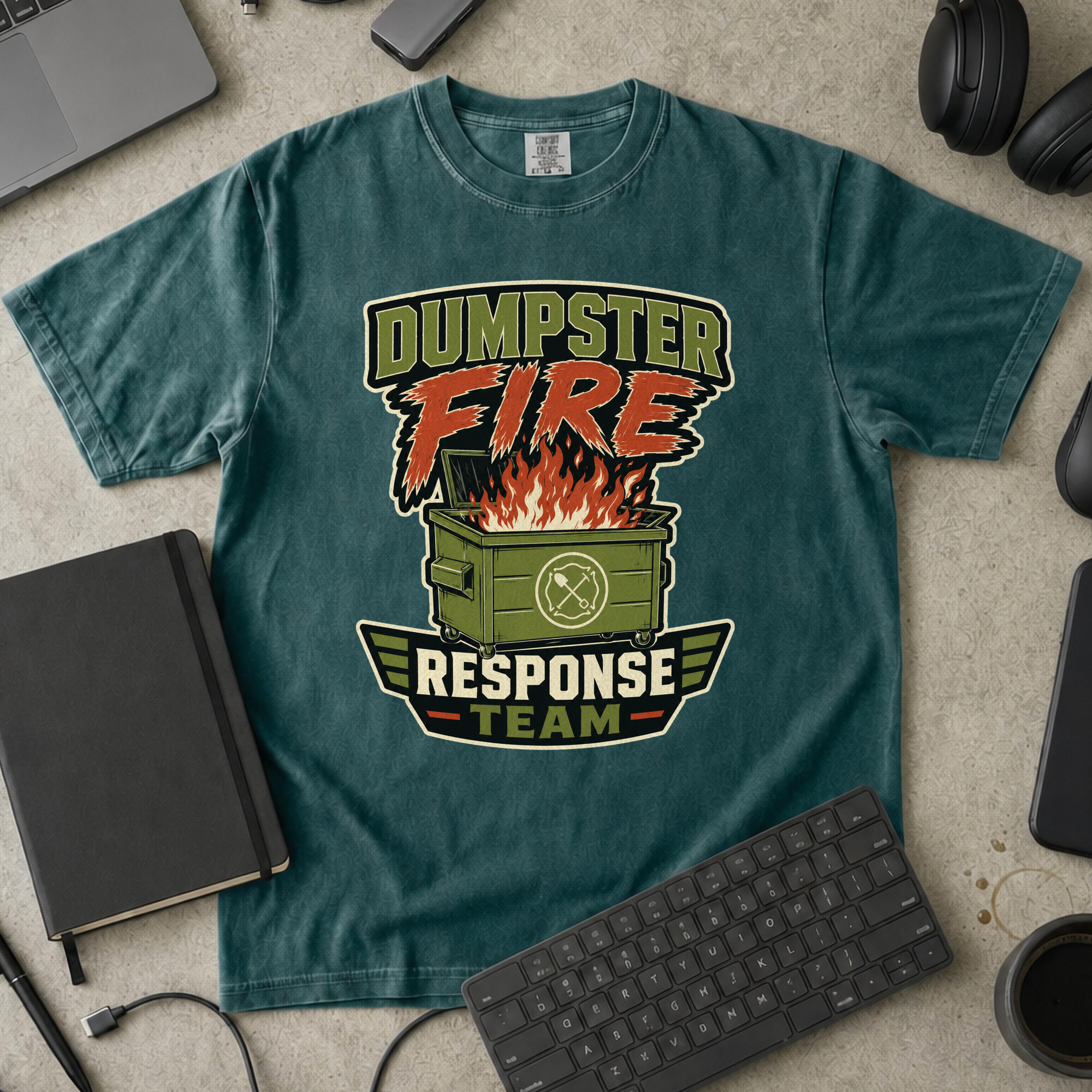 Nerd Collection Artwork T049 Premium Shirt - Blue Spruce mockup
