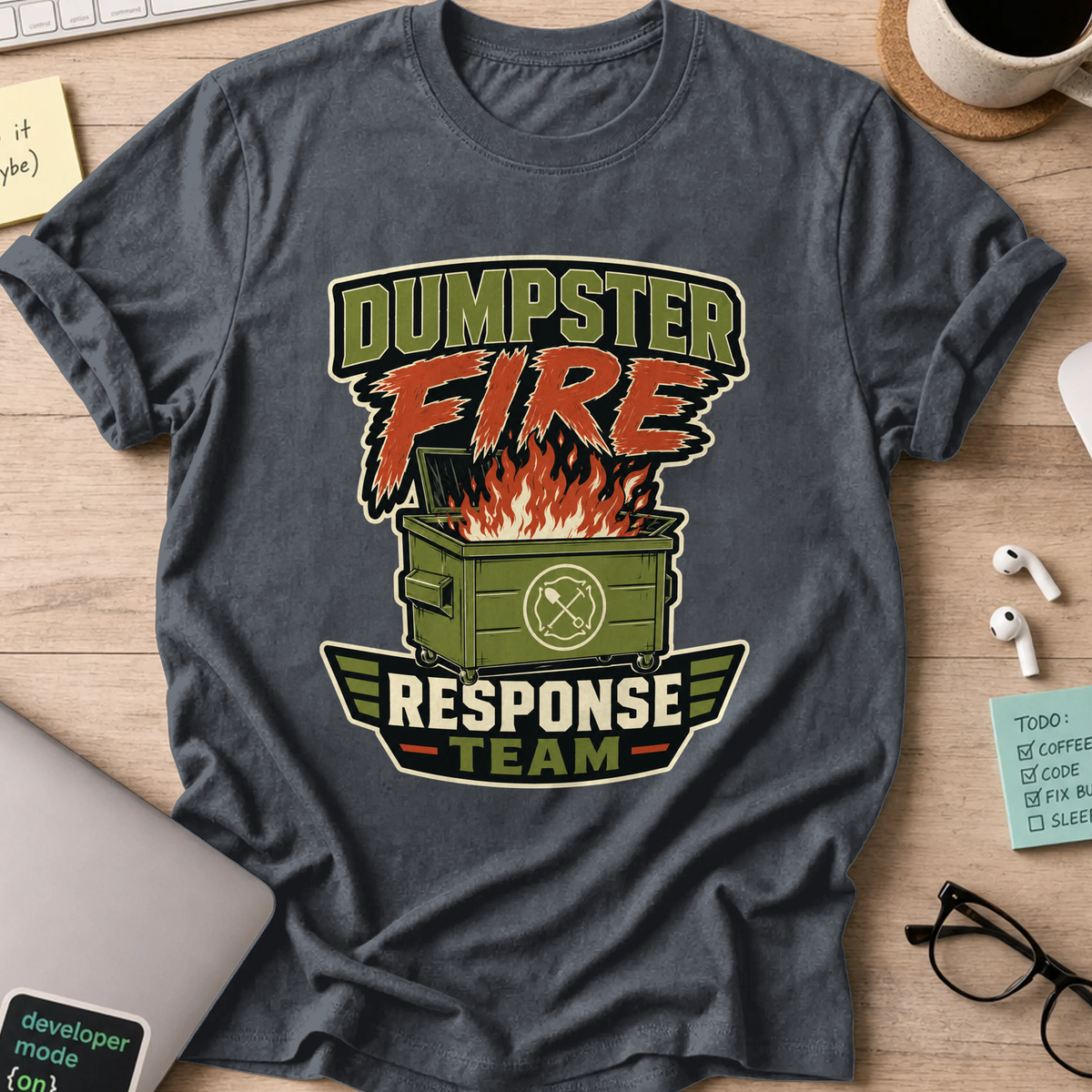 Nerd Collection Artwork T049 Shirt - Dark Heather mockup