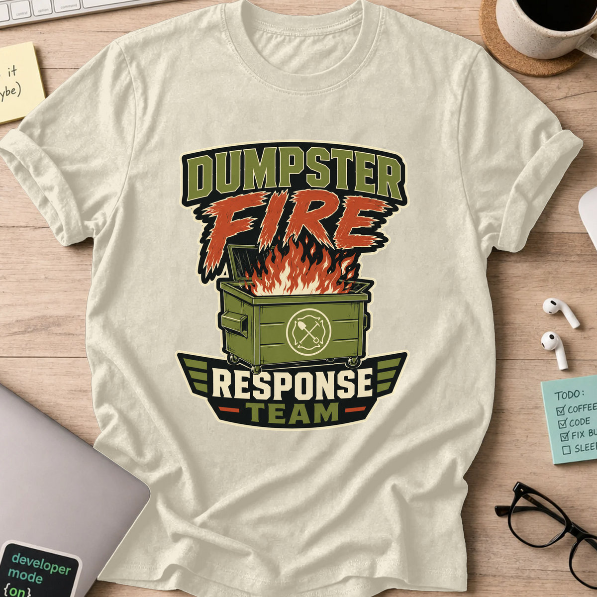 Nerd Collection Artwork T049 Shirt - Natural mockup