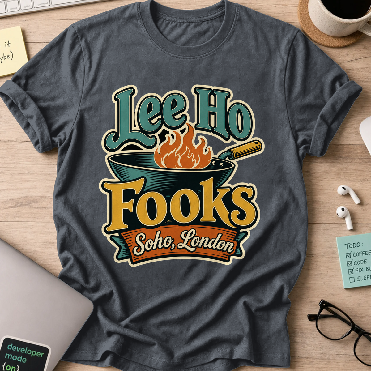 Nerd Collection Artwork T050 Shirt - Dark Heather mockup
