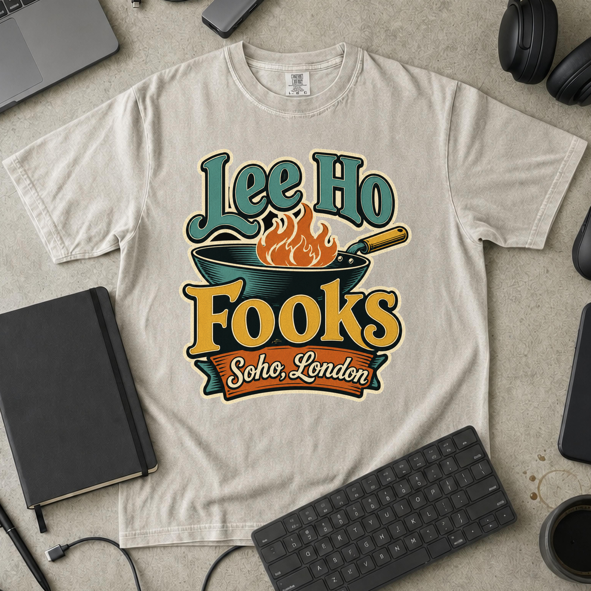Nerd Collection Artwork T050 Premium Shirt - Ivory mockup