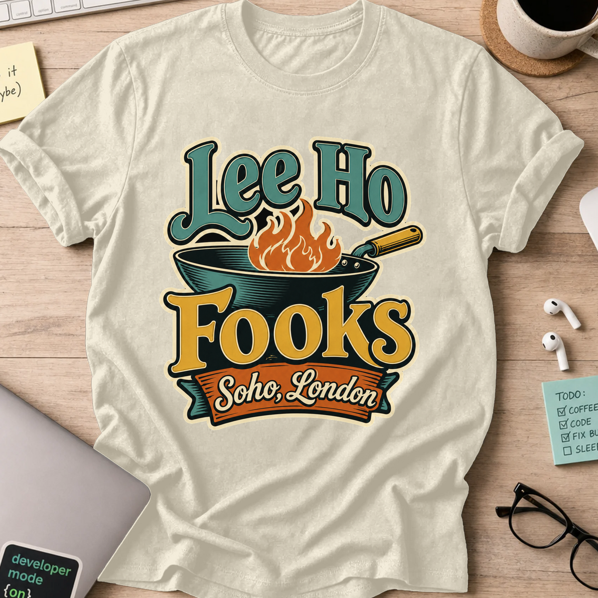 Nerd Collection Artwork T050 Shirt - Natural mockup