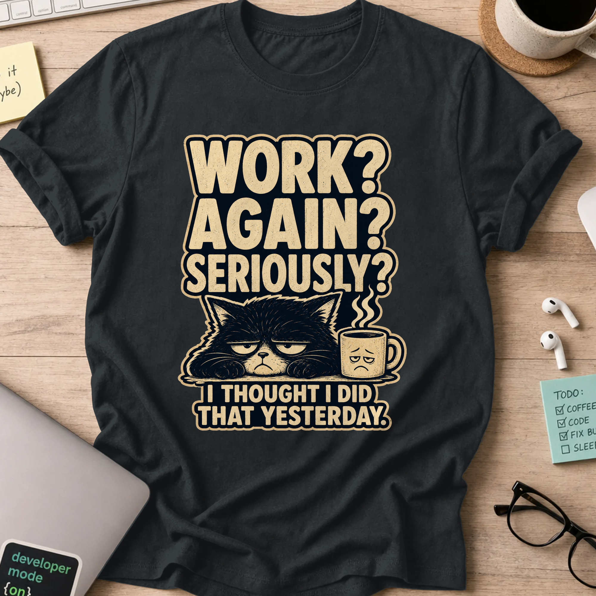Nerd Collection Artwork T051 Shirt - Black mockup