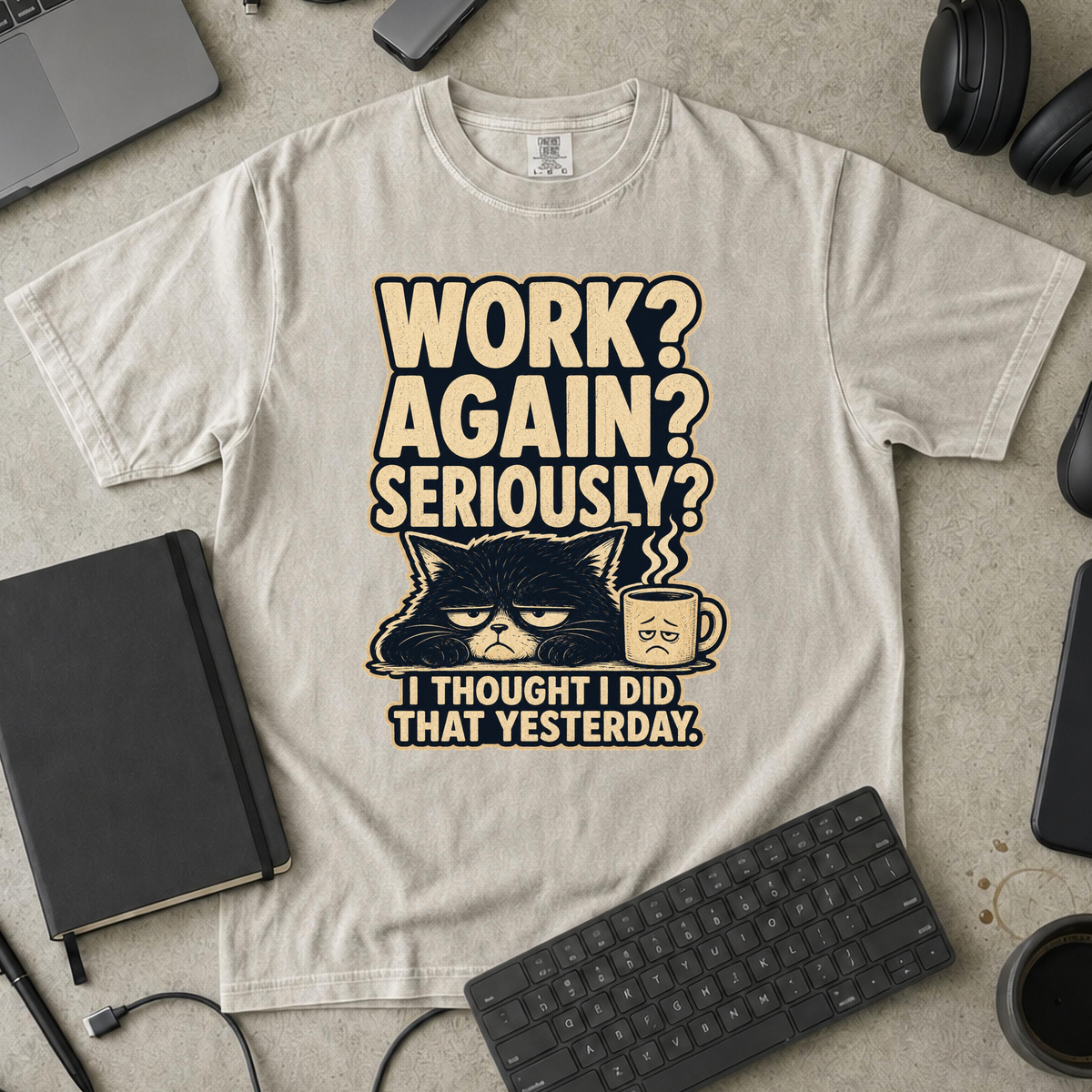 Nerd Collection Artwork T051 Premium Shirt - Ivory mockup