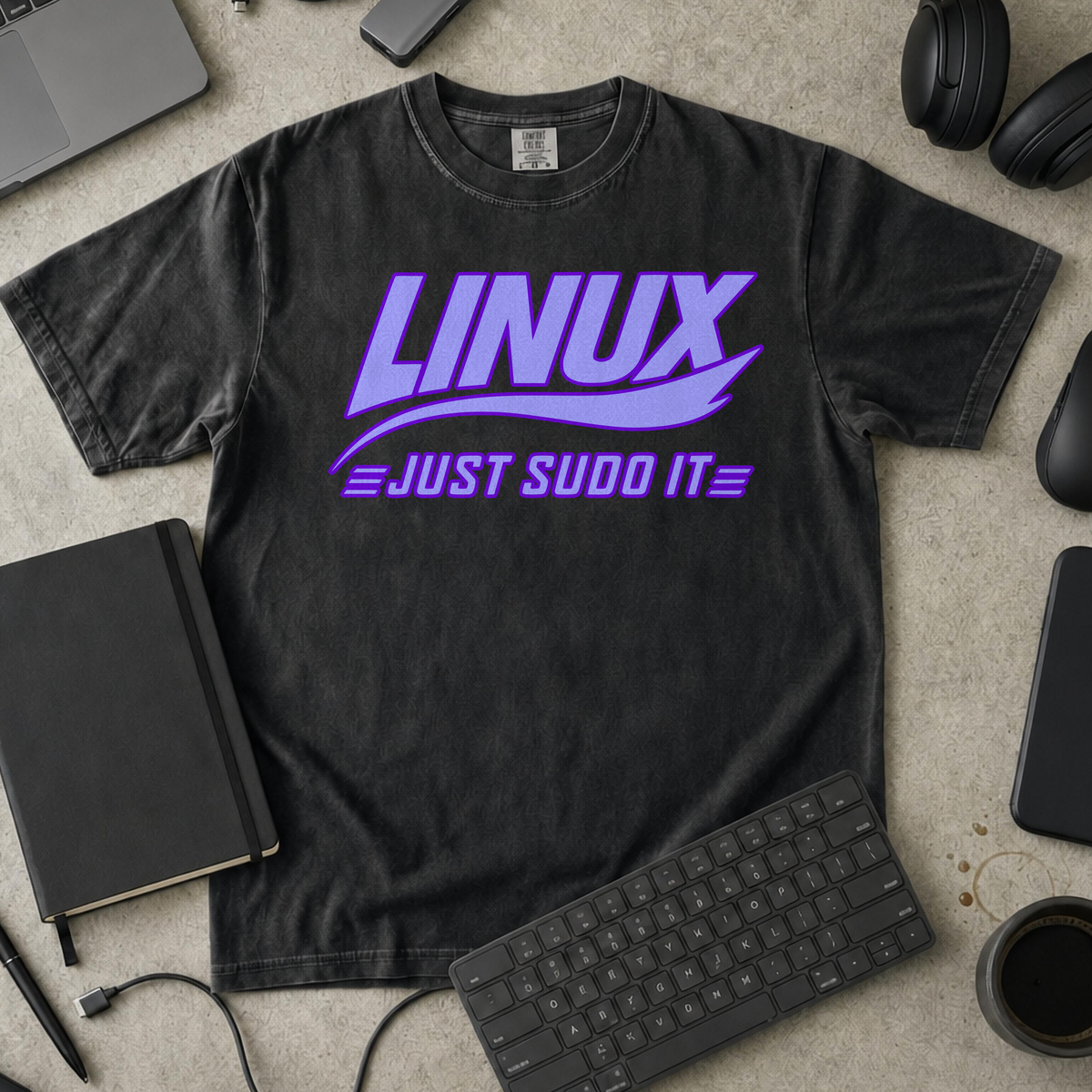 Nerd Collection Artwork T052 Premium Shirt - Black mockup