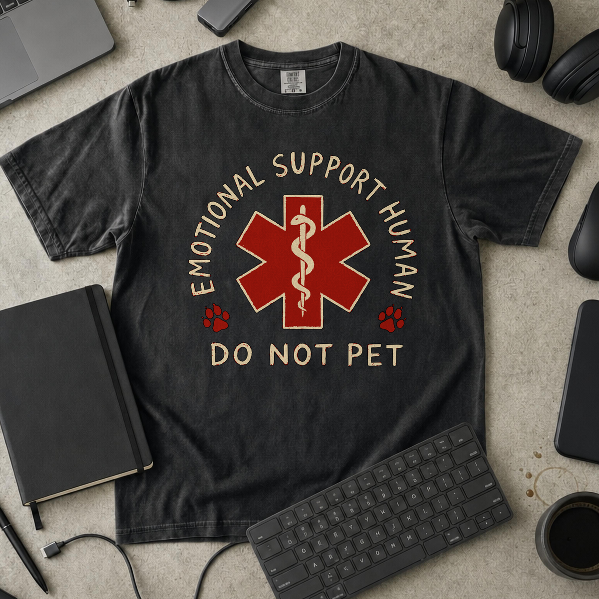 Nerd Collection Artwork T053 Premium Shirt - Black mockup