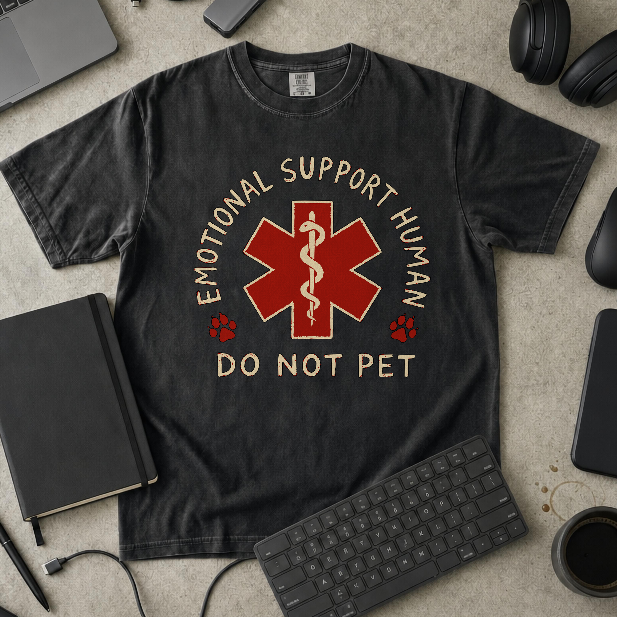 Nerd Collection Artwork T053 Premium Shirt - Black mockup