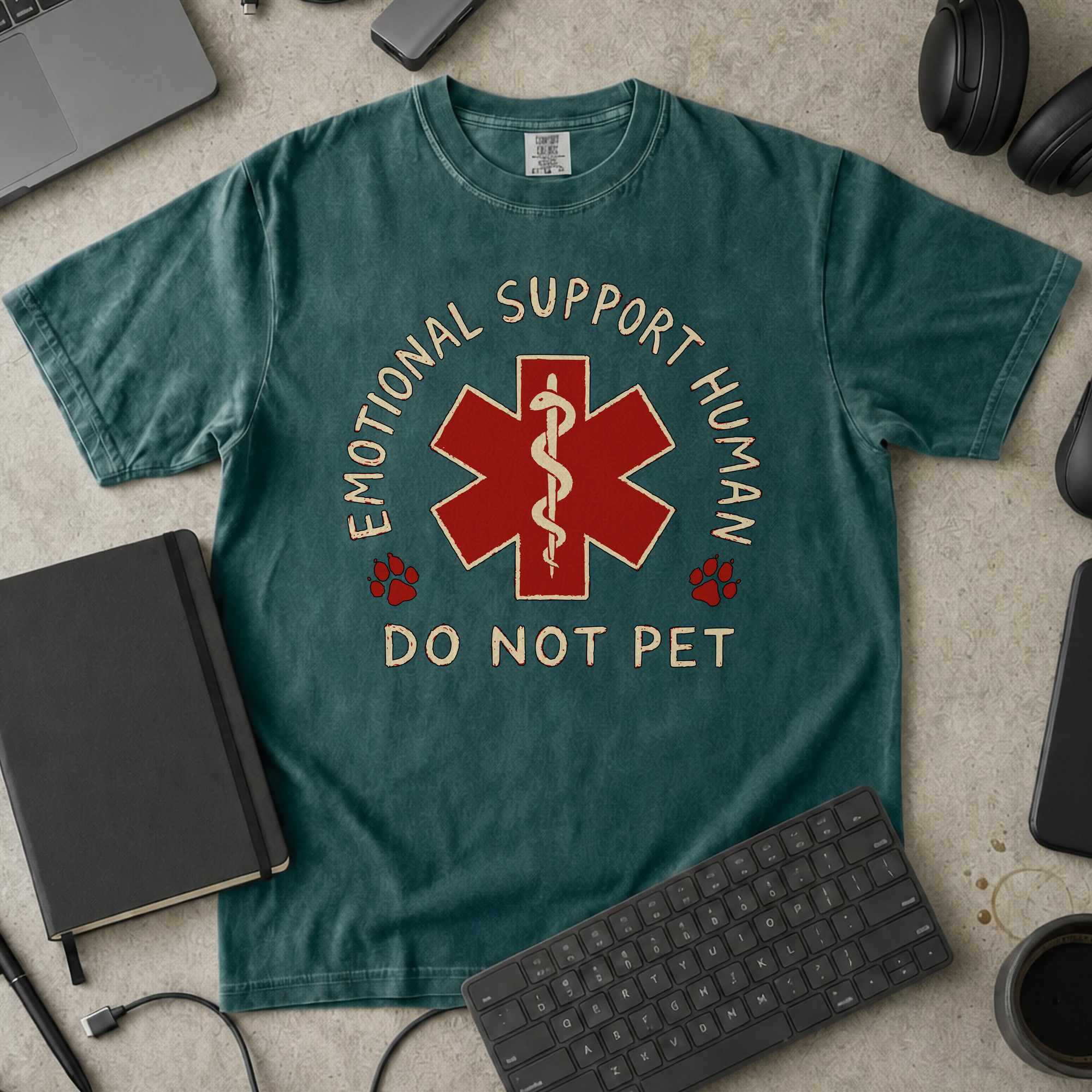 Nerd Collection Artwork T053 Premium Shirt - Blue Spruce mockup