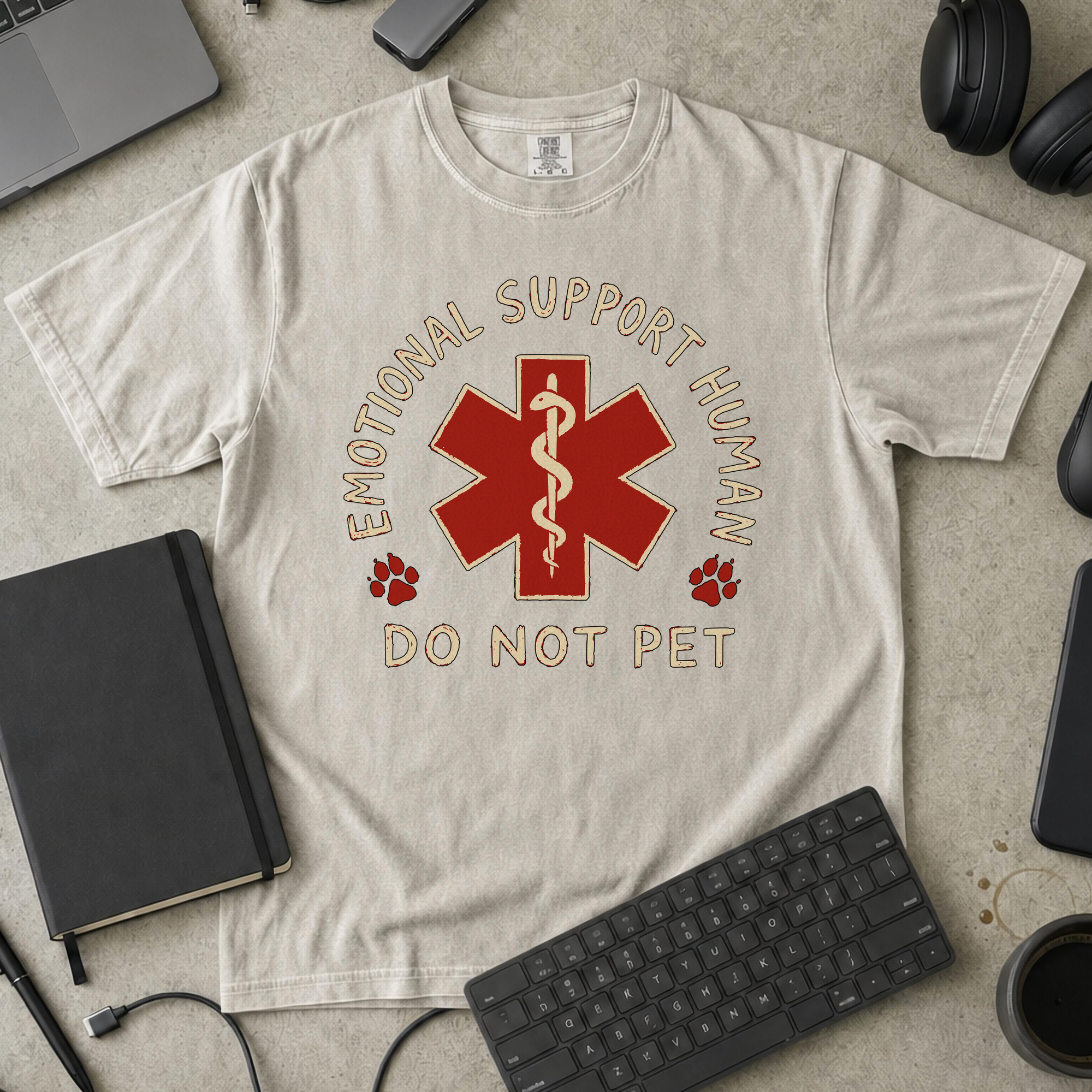 Nerd Collection Artwork T053 Premium Shirt - Ivory mockup