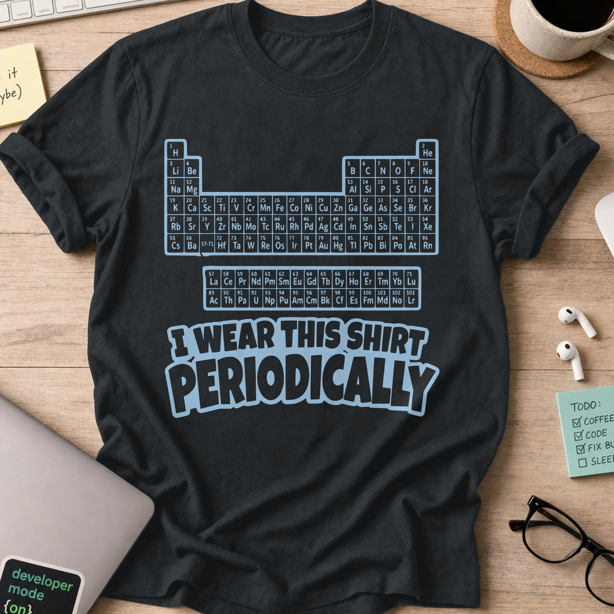 Nerd Collection Artwork T055 Shirt - Black mockup