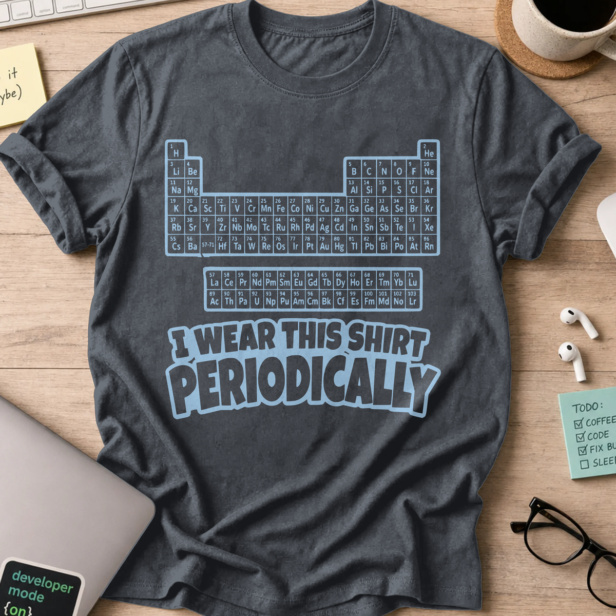 Nerd Collection Artwork T055 Shirt - Dark Heather mockup