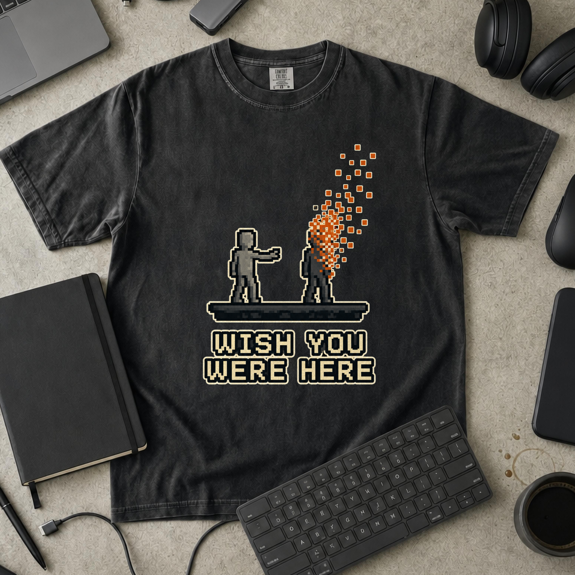 Nerd Collection Artwork T056 Premium Shirt - Black mockup