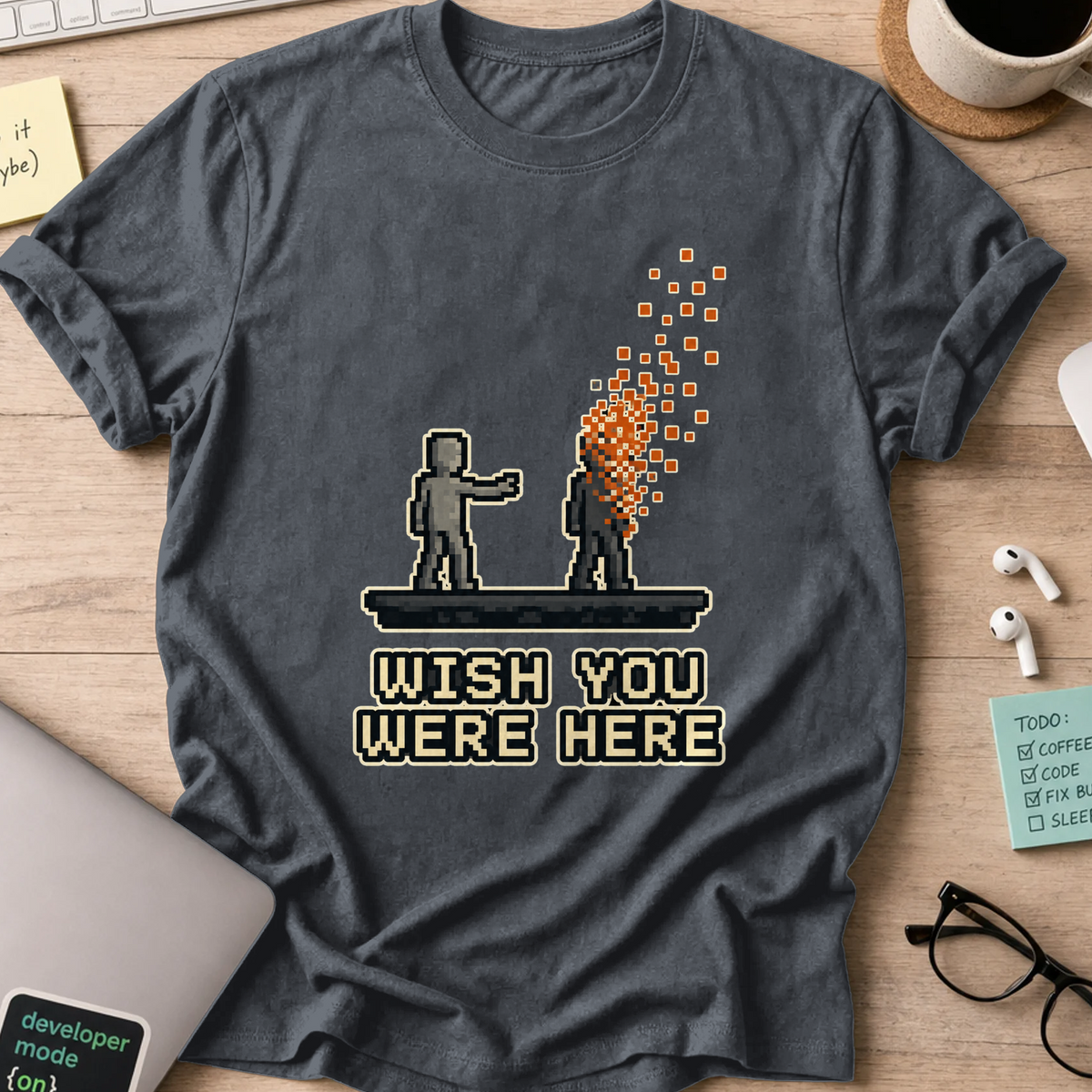 Nerd Collection Artwork T056 Shirt - Dark Heather mockup