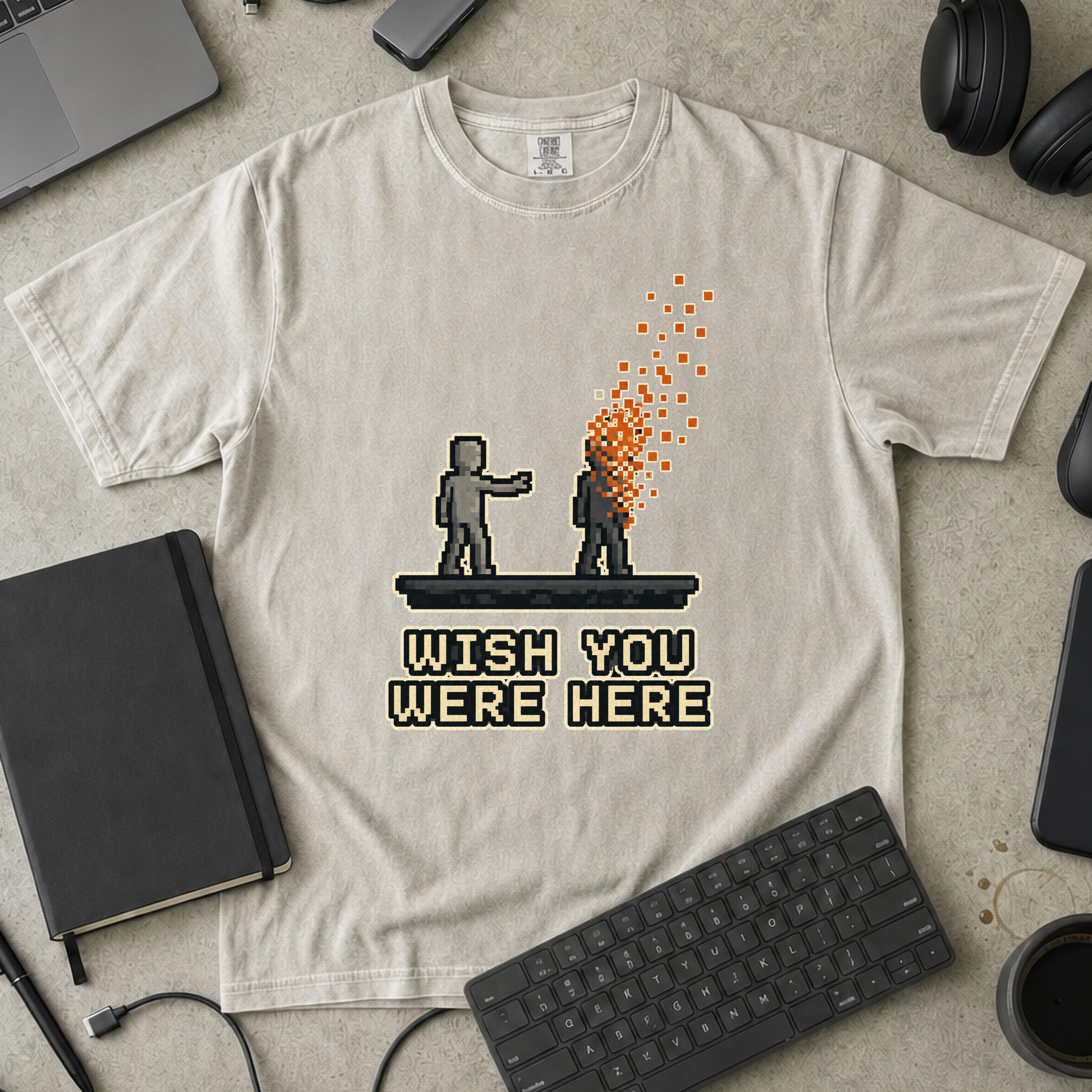 Nerd Collection Artwork T056 Premium Shirt - Ivory mockup