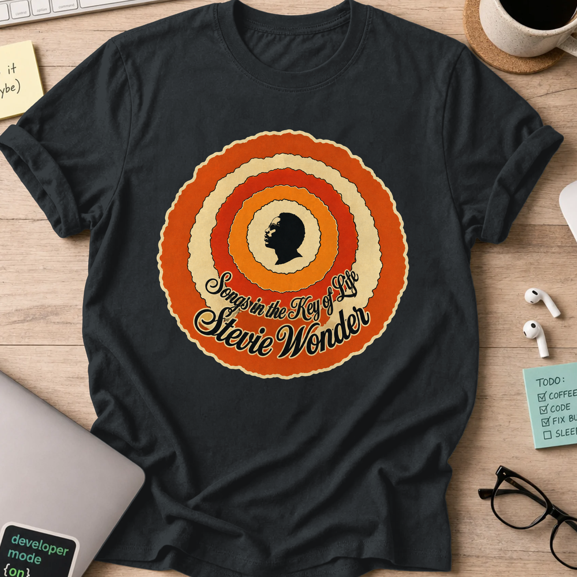 Nerd Collection Artwork T057 Shirt - Black mockup