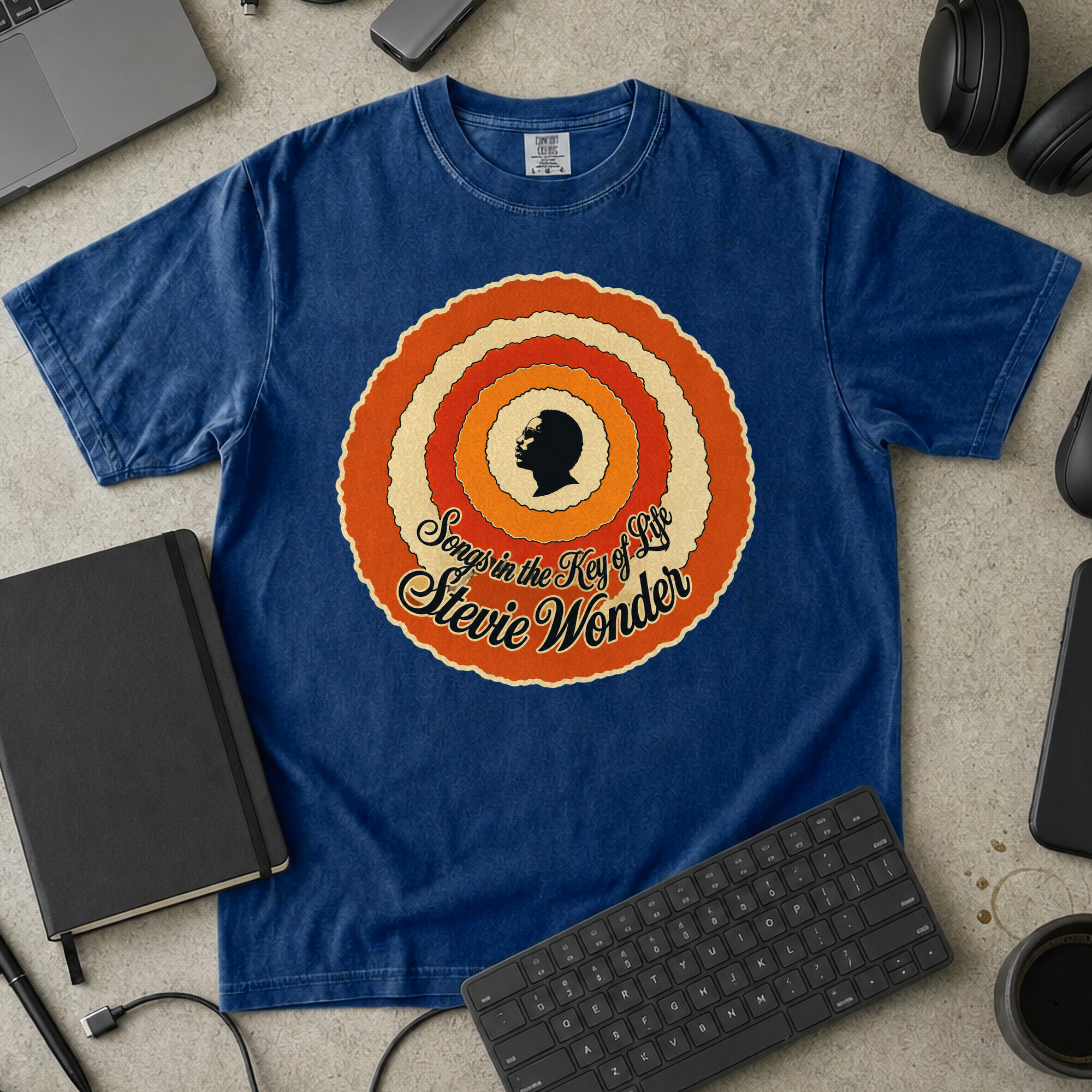Nerd Collection Artwork T057 Premium Shirt - True Navy mockup