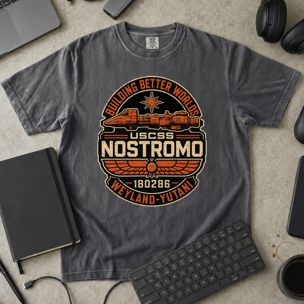 Nerd Collection Artwork T058 Premium Shirt - Pepper mockup