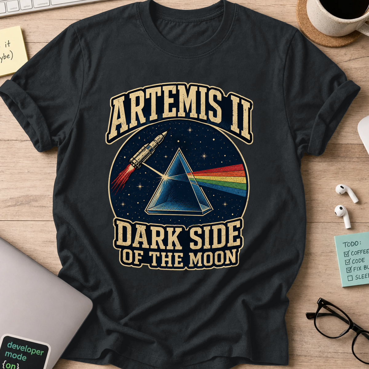 Nerd Collection Artwork T059 Shirt - Black mockup