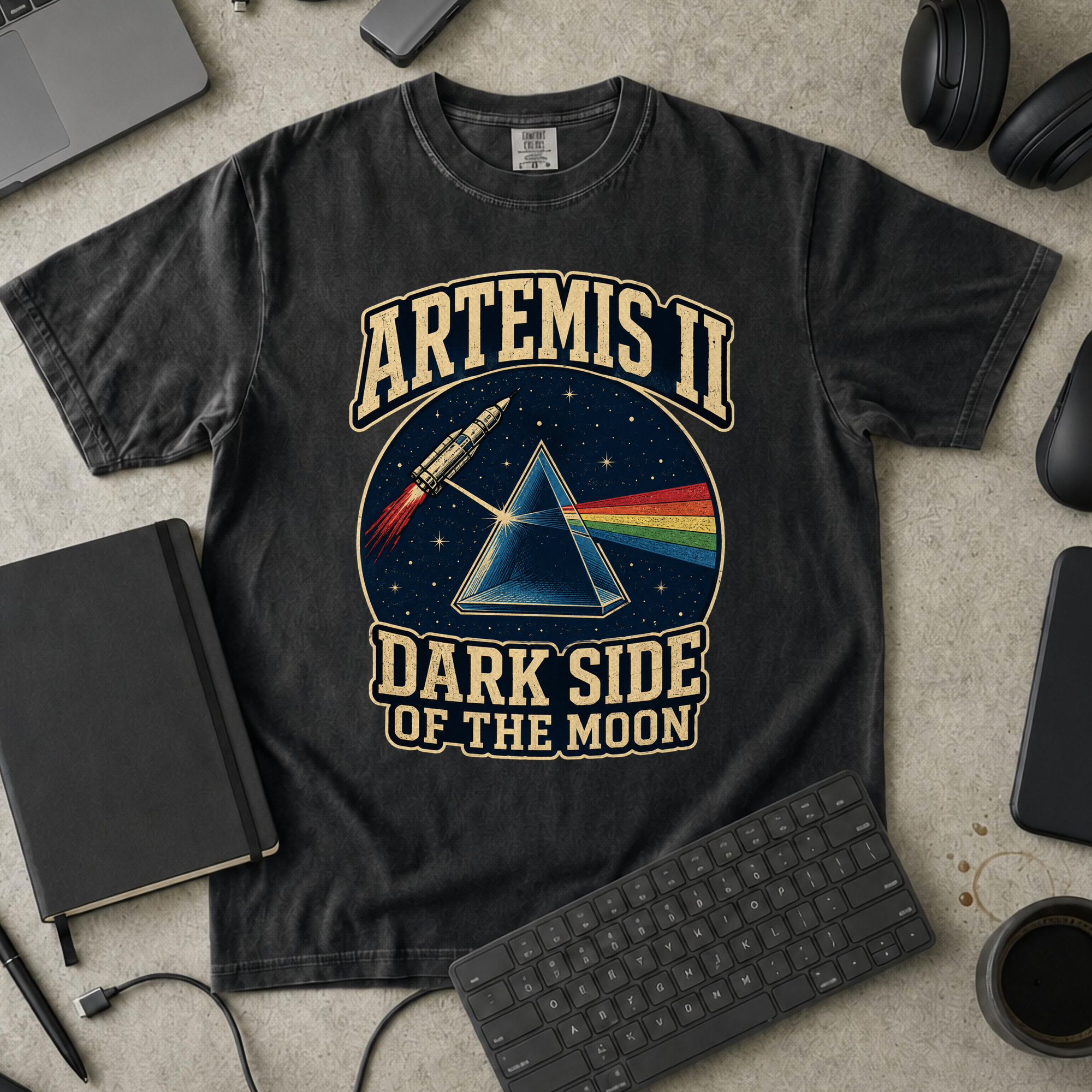 Nerd Collection Artwork T059 Premium Shirt - Black mockup