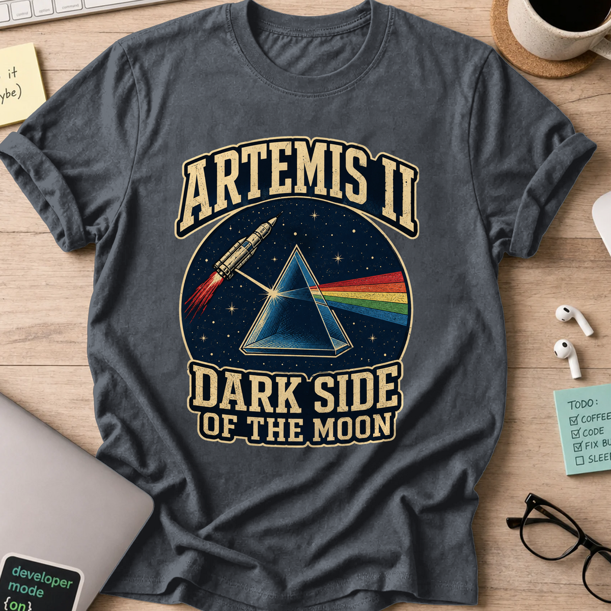 Nerd Collection Artwork T059 Shirt - Dark Heather mockup