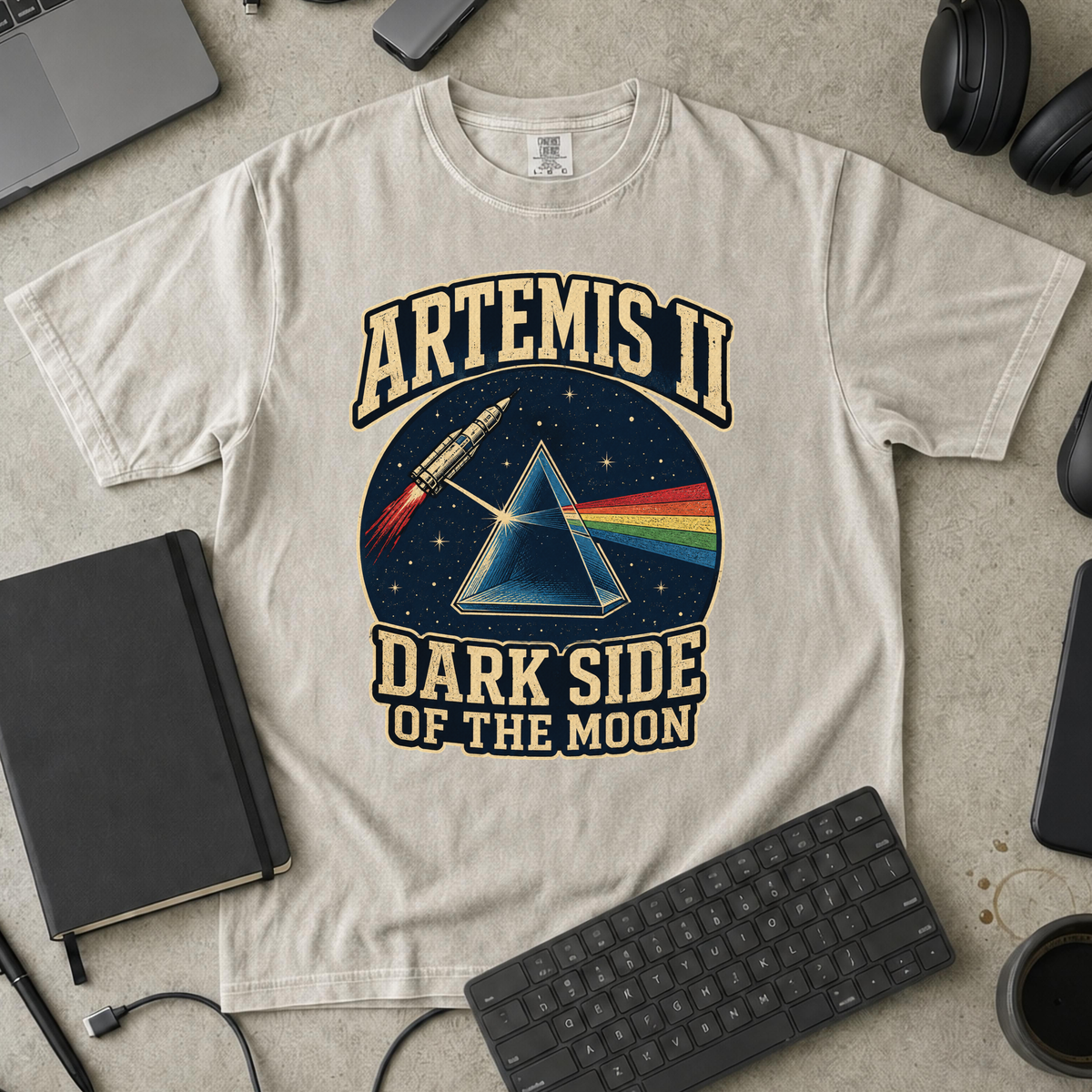 Nerd Collection Artwork T059 Premium Shirt - Ivory mockup